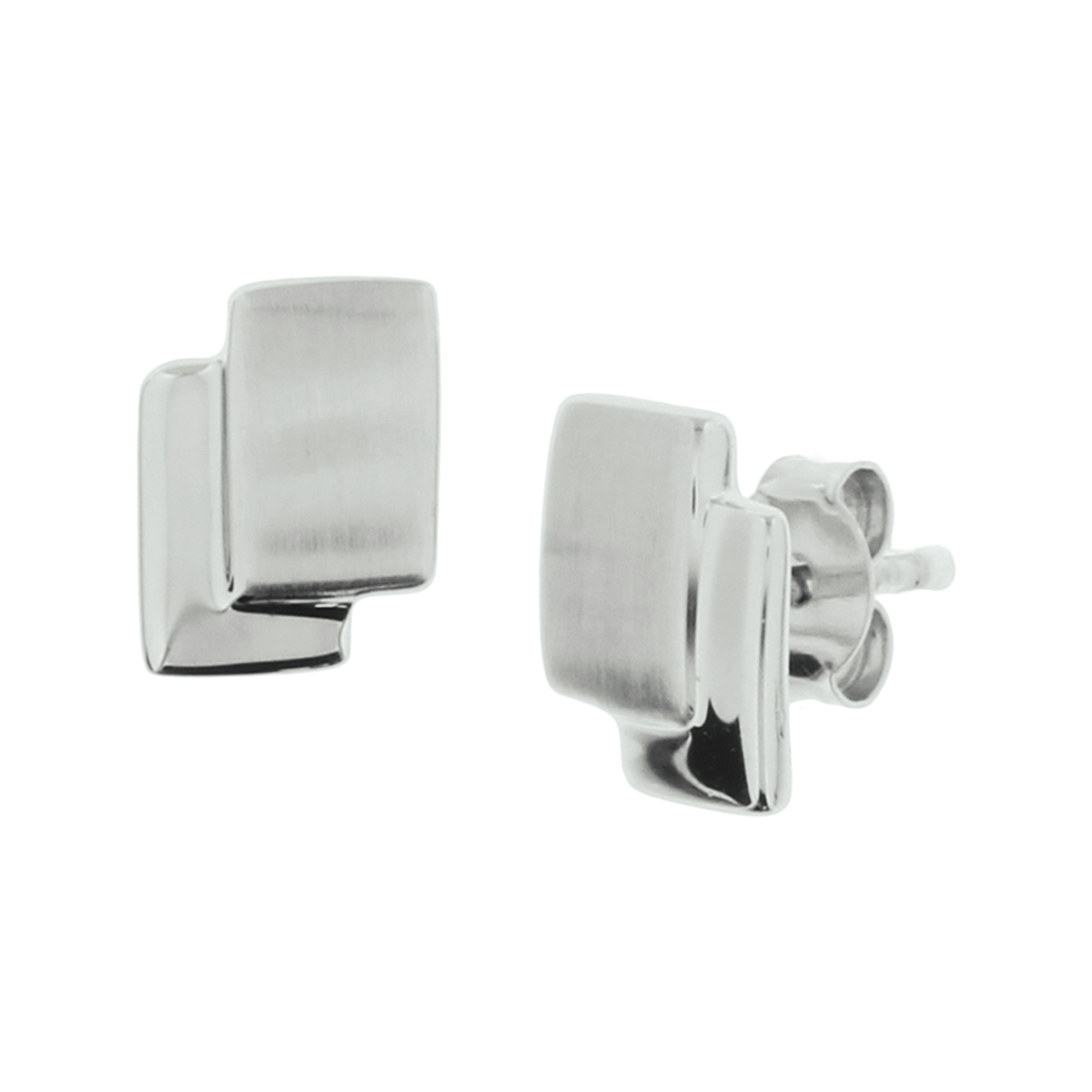 De Zilver gerhodineerde oorknoppen met modelnummer 1327268 zijn elegante stud oorbellen die zilverkleurig en rechthoekig zijn. Ze zijn gerhodineerd, hebben een glanzende afwerking en een breedte van 7 mm. Deze sieraden wegen 1,27 gram en sluiten met een pousette. Perfect voor dagelijks gebruik of speciale gelegenheden voor een verfijnde uitstraling.