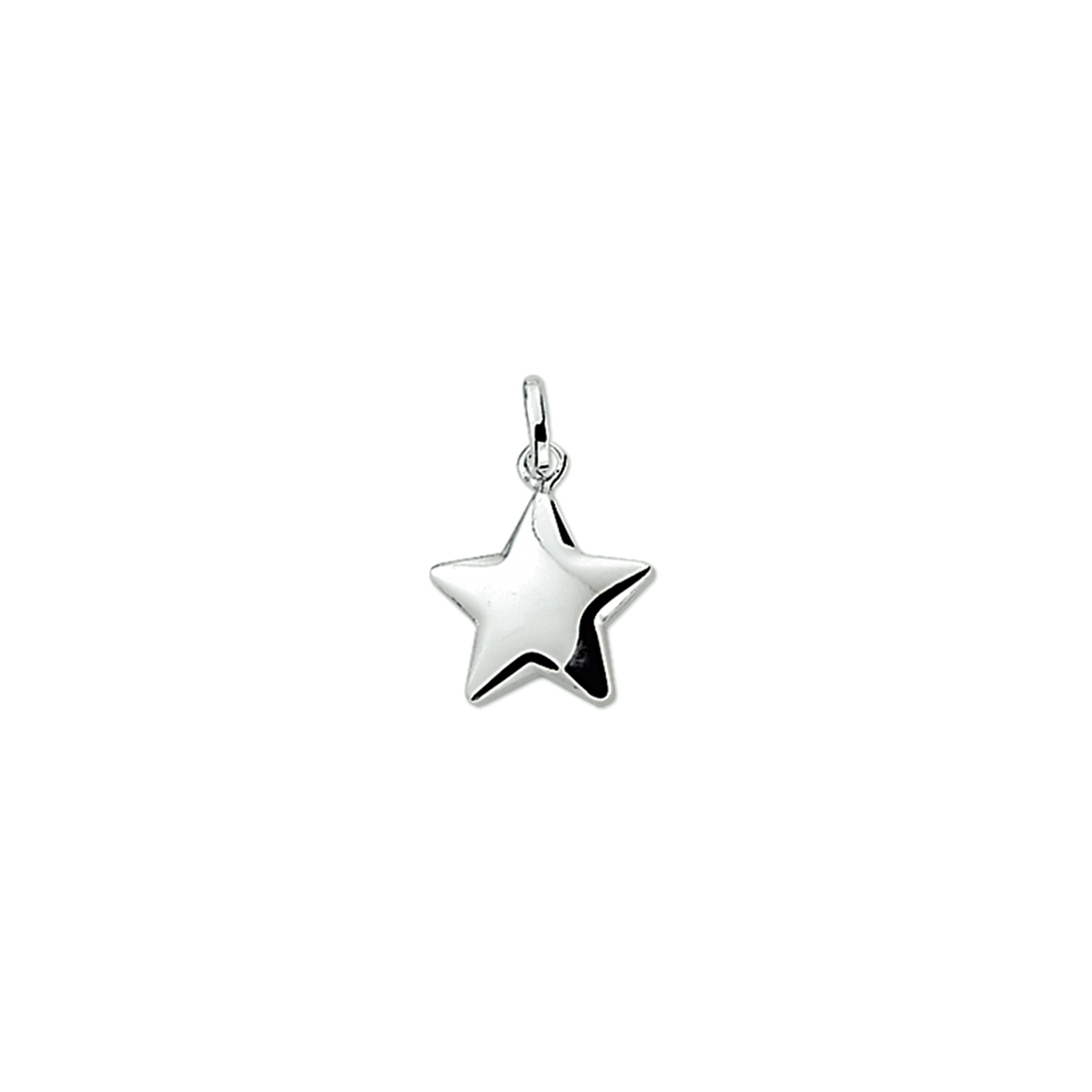hanger ster zilver gerhodineerd