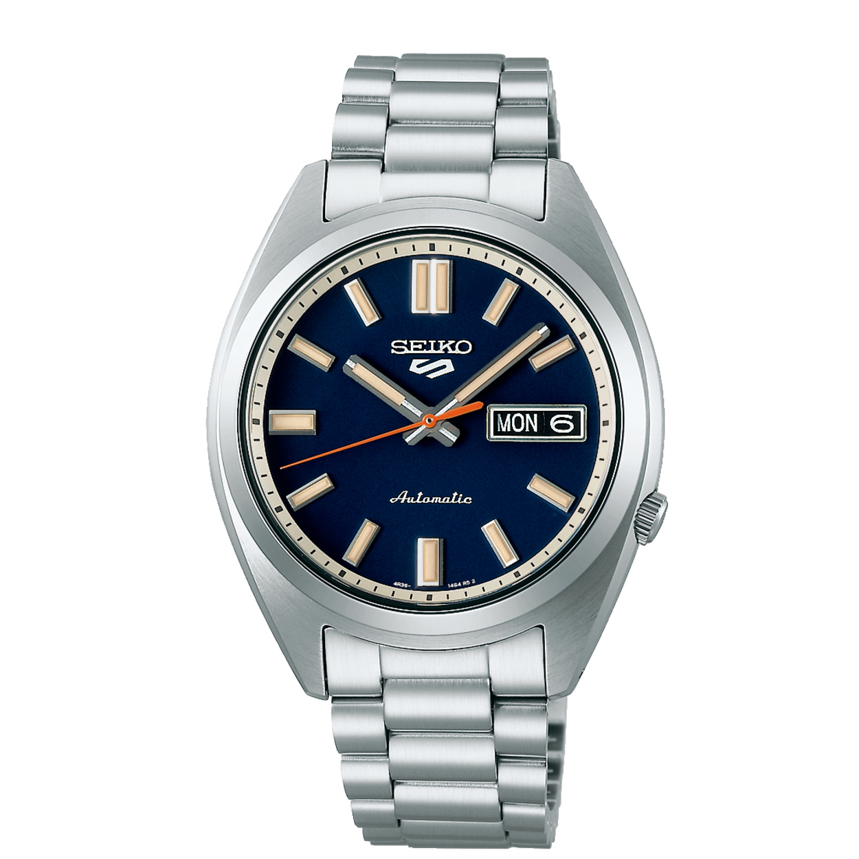 Dit is een herenhorloge van het merk Seiko. Het is een analoog horloge gemaakt van staal. De diameter van de kast is 37.4 mm en de kast is 12.5 mm dik.
De verdere specificaties van het horloge zijn als volgt:
Kastvorm: rond
Kastkleur: zilverkleurig
Kastmateriaal: staal
Bandbreedte: 18 mm
Bandlengte: 252.4 mm
Sluiting: vouwsluiting met drukker
Wijzerplaatkleur: blauw
Glassoort: hardlex mineraal glas
Waterdichtheid: 10 ATM
Techniek: automaat