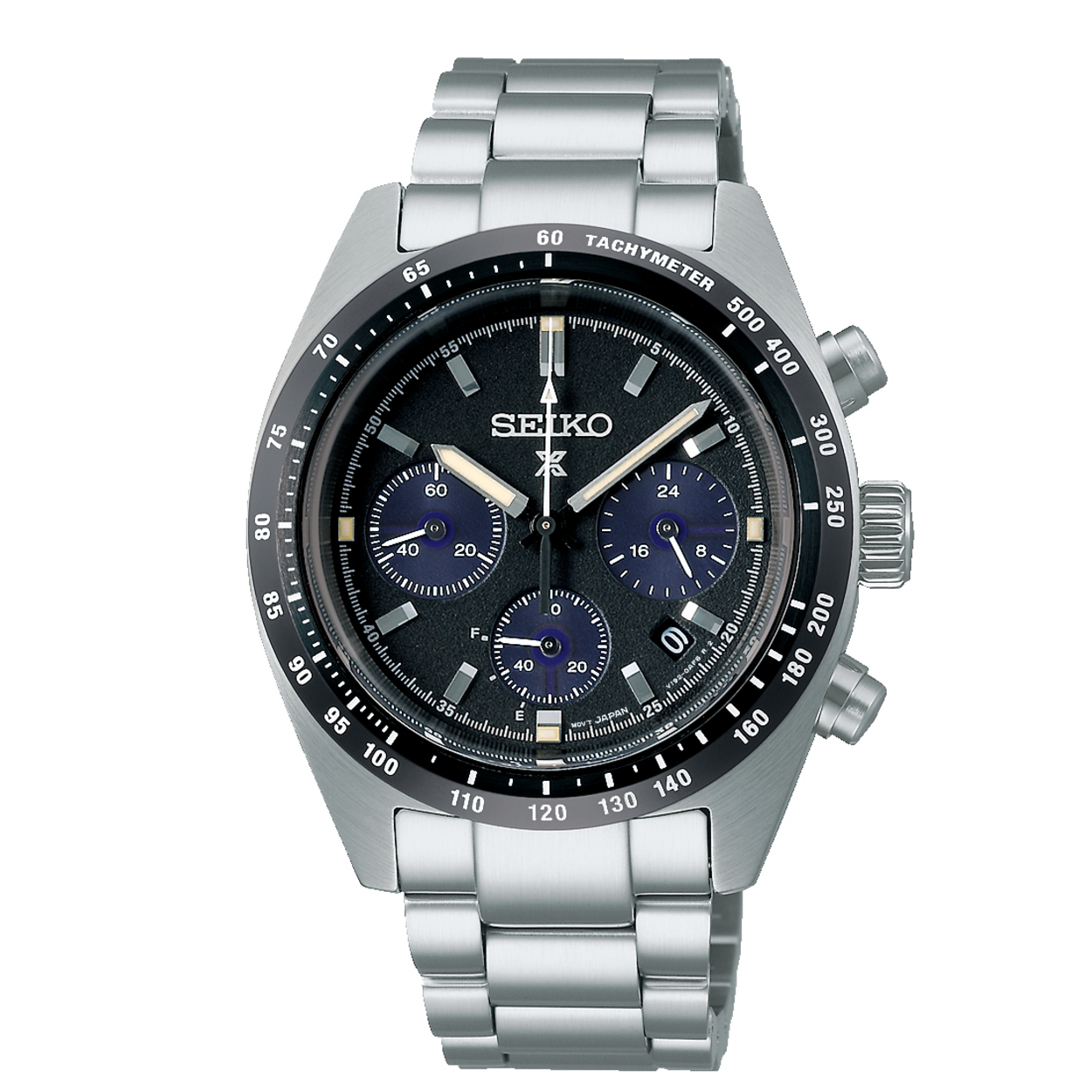Dit is een herenhorloge van het merk Seiko. Het is een chronograaf horloge gemaakt van staal. De diameter van de kast is 39 mm en de kast is 13.3 mm dik.
De verdere specificaties van het horloge zijn als volgt:
Kastvorm: rond
Kastkleur: zilverkleurig
Kastmateriaal: staal
Bandbreedte: 20 mm
Bandlengte: 254 mm
Sluiting: vouwsluiting met drukker
Wijzerplaatkleur: zwart
Glassoort: saffier glas
Waterdichtheid: 10 ATM
Techniek: solar