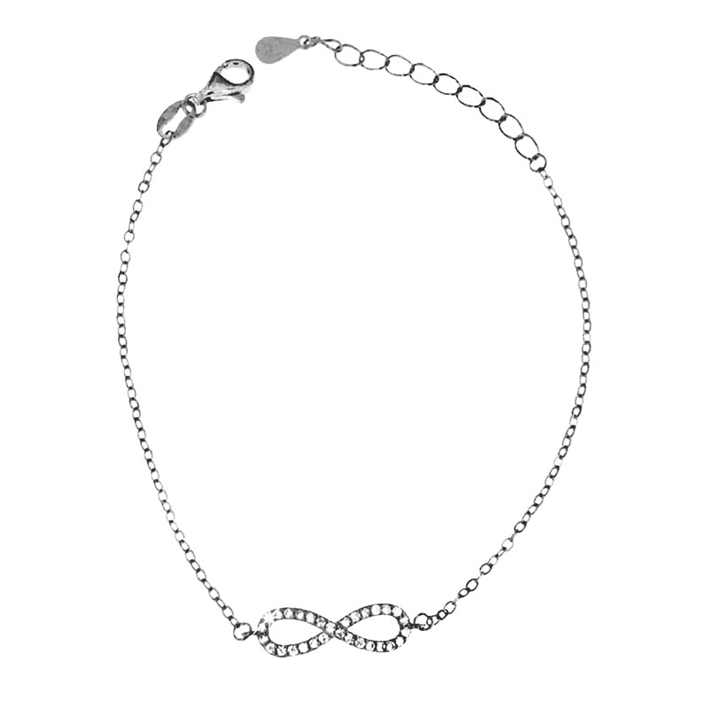 MY iMenso ODM "Infinity CZ" bracelet (925/rhod- plated) 16+3cm 