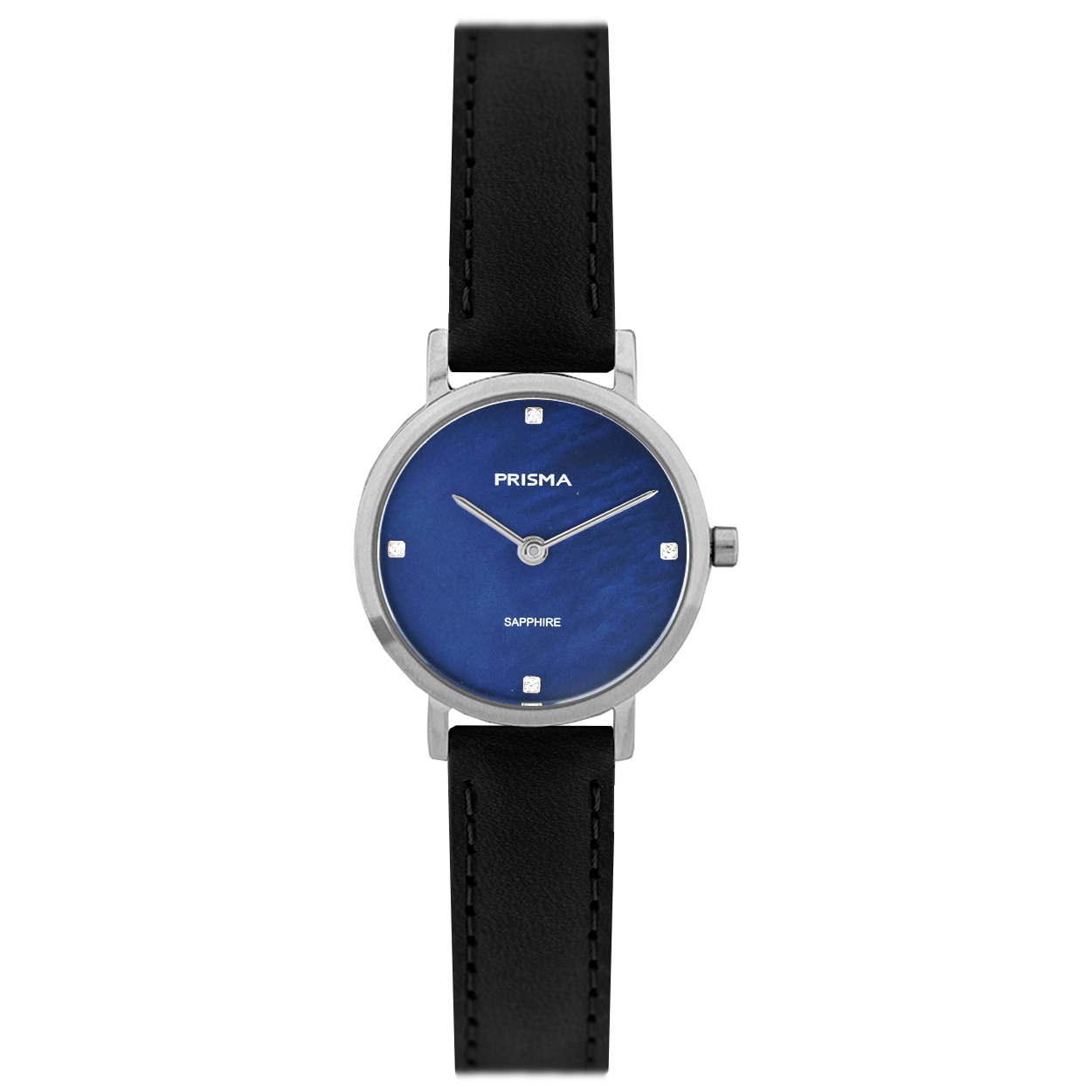 Prisma horloge P1401 dame titanium saffierglas 10 ATM zilverkleur kast met blauwe parelmoer wijzerplaat

Algemeen
Geslacht: dames
Model: P.1401

Voordelen
- band echtlederen zwarte band
- wijzerplaat blauw parelmoer met crystal index
- glasis zeer krasvast
- lichtgewicht materiaal met extra draagcomfort
- waterdicht 5 meter
- quartz
- maat kast 26 mm (breedte) 6,5 mm (dikte)

