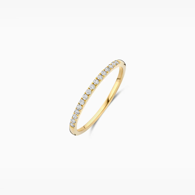 BLUSH GEELGOUDEN RING LABGROWN DIAMANT