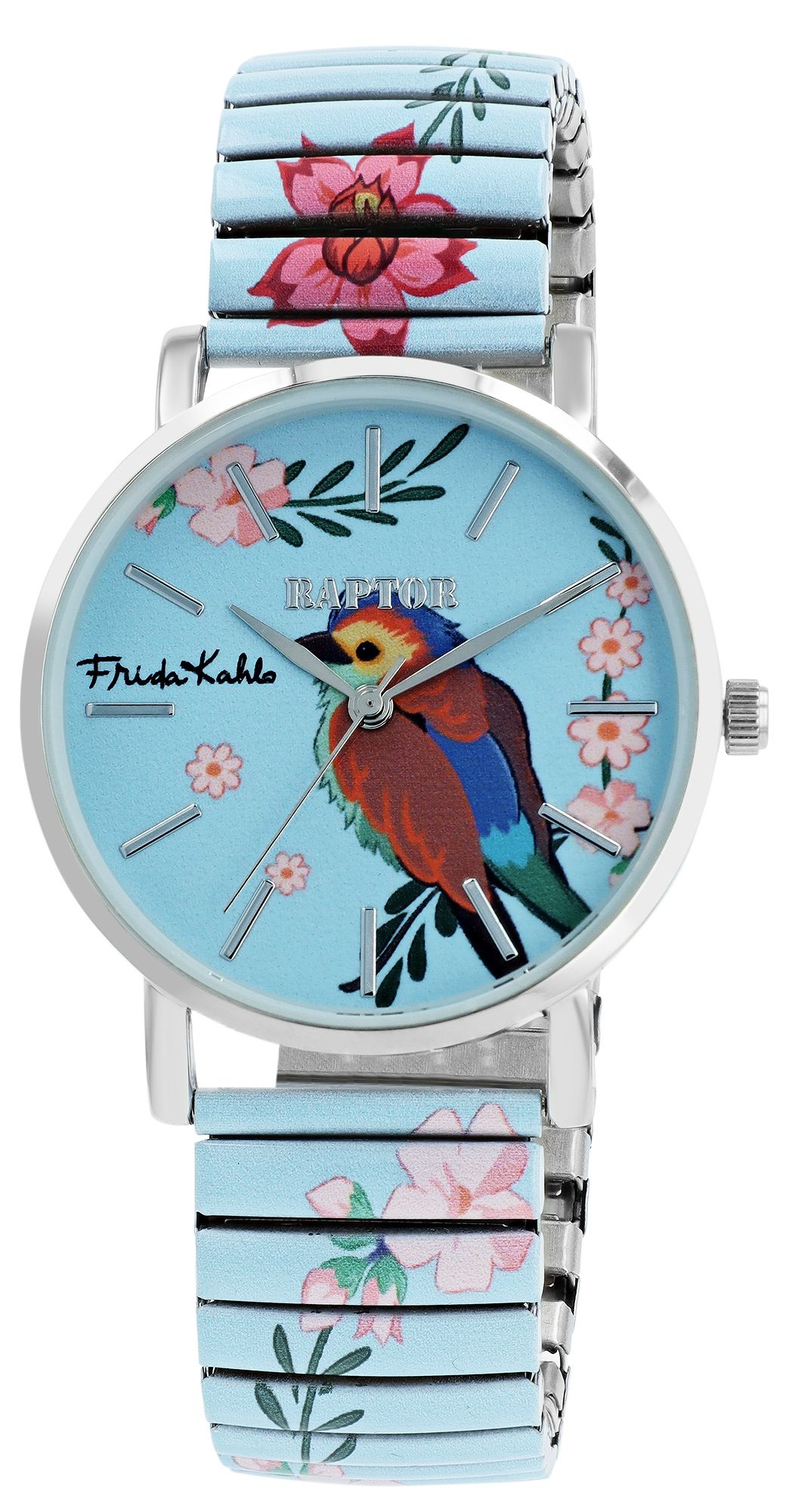 Raptor dameshorloge "Frida Kahlo Editie" met rekband 