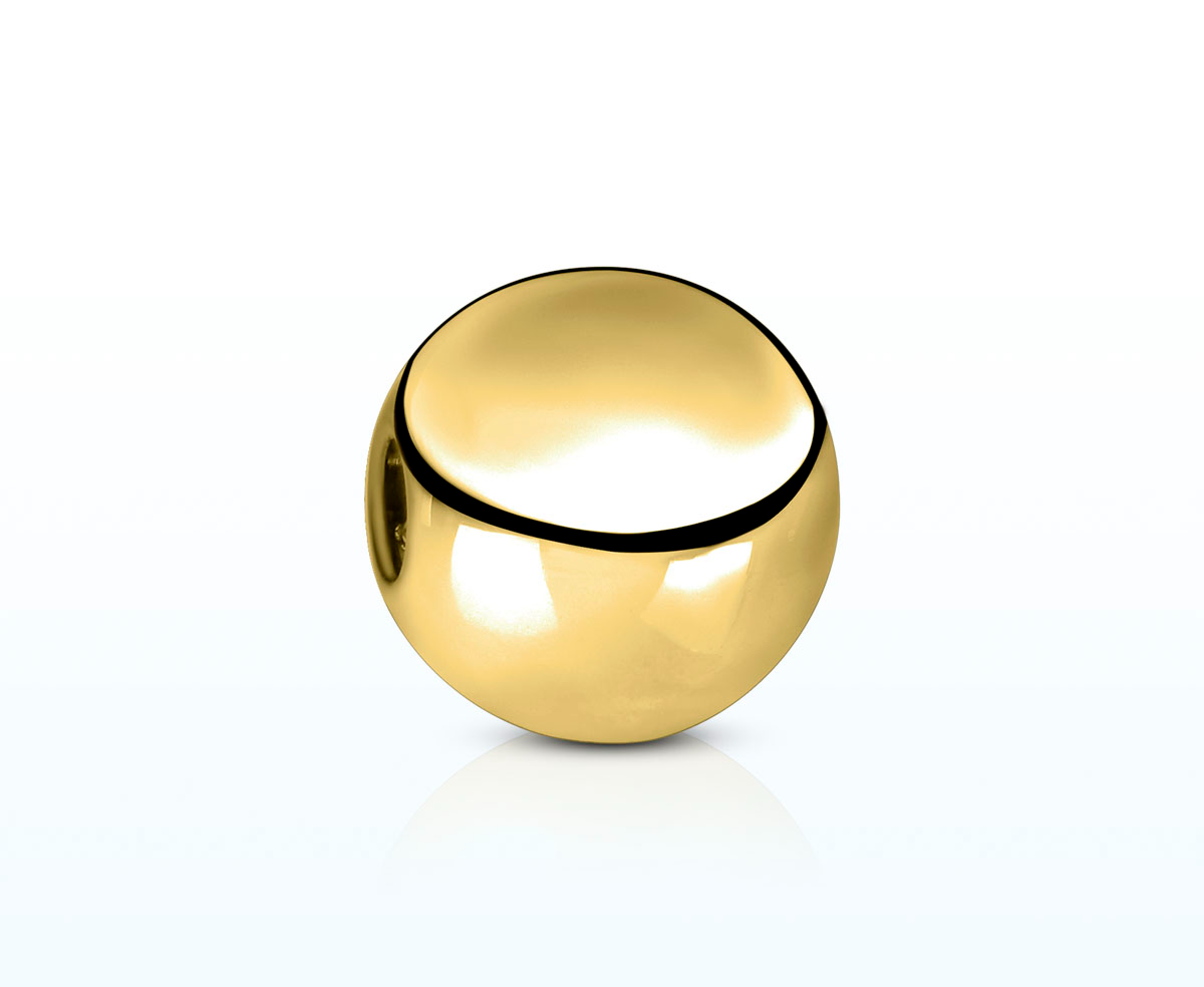 Huiscollectie - Edelstalen kogel sluiting 10mm verguld - 00968271