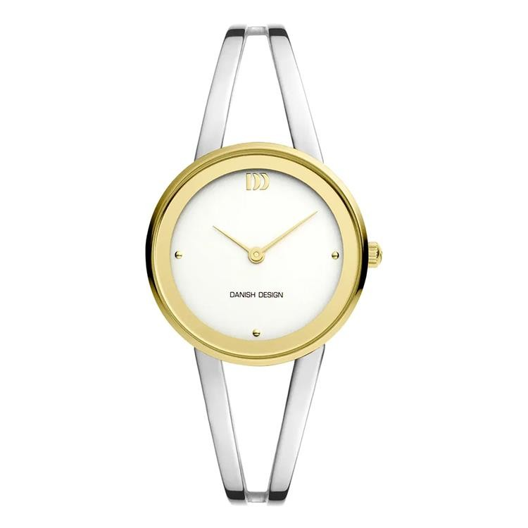 De DANISH DESIGN HORLOGE IV65Q1295 is een elegante polshorloge met een quartz uurwerk en een analoge tijdsaanduiding. Het heeft een ronde 30 mm kast van roestvrij staal en een zilverkleurige wijzerplaat met dots indexering. De horloge is waterbestendig (niveau 3) en ontworpen voor dagelijks gebruik. Perfect voor een stijlvolle, minimalistische look.