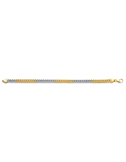Fjory 3mm bicolor Fantasie Gourmet Vierkant schakel
