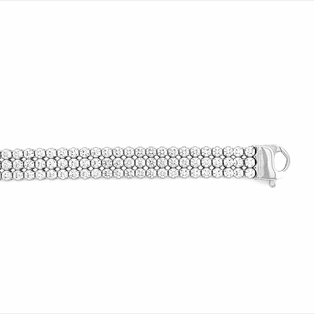 Zilveren tennisarmband