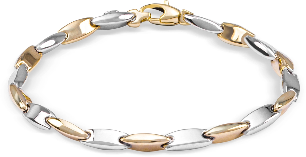 Ontdek de verfijnde schoonheid van deze Monzario  Fantasie Armband in Bi-Color 14 karaats goud. Met zijn unieke bi-color ontwerp straalt deze armband elegantie en stijl uit. Gemaakt van hoogwaardig 14-karaats goud in twee kleuren, is dit stuk een tijdloze toevoeging aan elke sieradencollectie. Voeg een vleugje klasse toe aan elke outfit met deze prachtige armband 