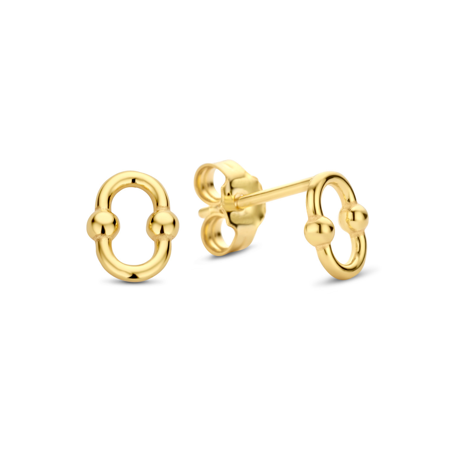 Jackie gouden oorstekers Bonbon Studs
Back to the basics! Je kunt nooit genoeg minimalistische oorbellen hebben. De Bonbon Earrings zijn gemaakt van 14K goud en zijn mooi in combinatie met de bijpassende armband en ketting.

Brussel, de stad die bekend staat om haar imposante gebouwen met gouden details. De stad van pralines en wafels, maar vooral de stad van de bubbels. Loop door het prachtige Galleries Royales Saint-Hubert onderweg naar een sprankelende borrel terwijl Jackies sieraden schitteren in de ondergaande zon. Ik straal en voel me zelfverzekerd.

Ik heb me voor mijn nieuwe 14 karaat gouden collectie laten inspireren door de bruisende sfeer van Brussel. Dit vind je terug in mijn nieuwe ontwerpen in de vorm van colliers, armbanden, oorsieraden en ringen.

Specificaties
- Oorstekers
- Materiaal: 14 Karaat - Geelgoud - 585
- Afmeting: 6,8 x 5,3mm