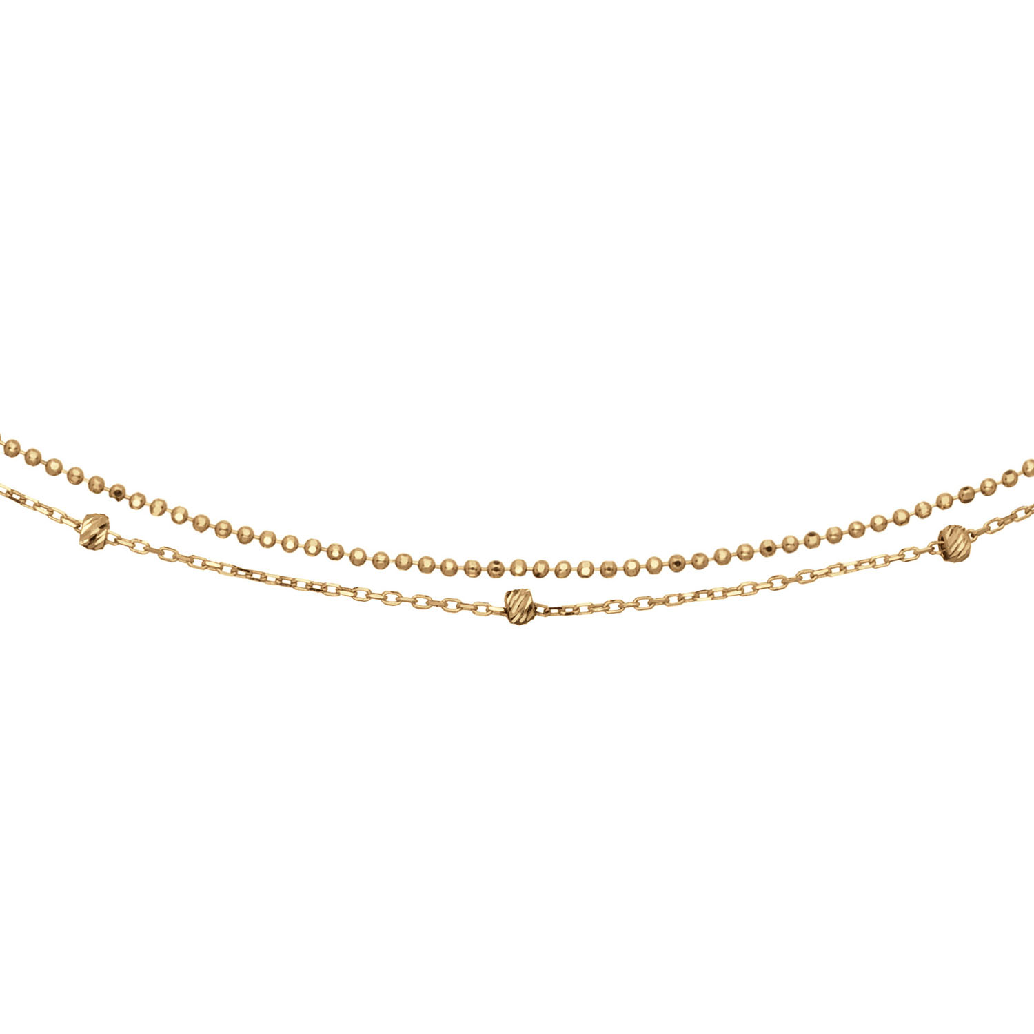 Met deze 14k gouden ketting heb je in &eacute;&eacute;n keer al een goeie layer te pakken. Let goed op de details: De balletje zijn namelijk gediamanteerd. Als de zon er op valt schitteren ze als diamanten! Er is ook een armband van deze ketting beschikbaar.

Hidden Gems of the Rivi&egrave;ra
Elke creatie in de Hidden Gems of the Rivi&egrave;ra collectie is een ode aan de onmiskenbare charme van de Rivi&egrave;ra. Handgemaakt van 14 karaat goud en verrijkt met echte edelstenen. De sieraden brengen de magische sfeer van de C&ocirc;te d'Azur tot leven in jouw look! 

Het merk 
Jackie is h&eacute;t 14 karaat gouden on trend sieradenmerk. De collecties zijn ge&iuml;nspireerd op de reizen die ik maak, van stedentrips tot exotische oorden. Elk gouden sieraad is helemaal van nu, handgemaakt door Europese goudsmeden en vervaardigd van overwegend gerecycled goud met echte edelstenen en zoetwaterparels. Elke collectie is dan ook met veel liefde en passie samengesteld. Mijn Jackie sieraden zijn de perfecte finishing touch voor iedere outfit!

Specificaties
- Necklace
- Materiaal: 14 Karaat - Geelgoud - 585
- Marco Polo Necklace
- Totale lengte: 45cm