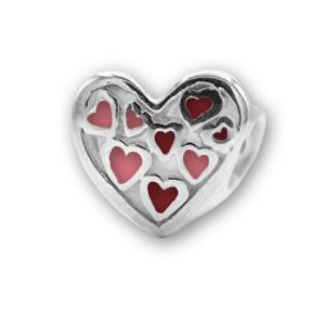 Piccolo Bedel Hart met Hartjes Rood