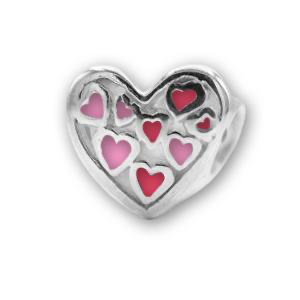 Piccolo Bedel Hart met Hartjes roze