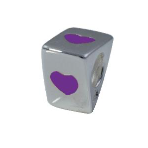 Piccolo Bedel Hartjes Paars