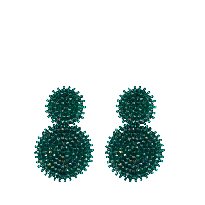 Paulie Pocket Small Double Earrings Green