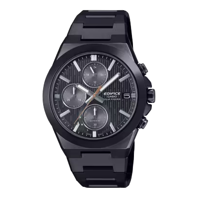 Dit Casio horloge behoort tot de Edifice collectie.
Referentienummer: EFS-S650DC-1AEF

De zorgvuldig gepolijste keramische lunette, met zijn subtiele en verfijnde tinten, doet denken aan de prachtige glanzende textuur van een high-end sportwagen en biedt een nog grotere krasbestendigheid dan roestvrij staal voor langdurige, duurzame schoonheid.

De vlakke roestvrijstalen kast en horlogeband zijn zorgvuldig gepolijst met spiegel en haarlijn-afwerking en de wijzerplaat is afgewerkt met verfijnde patroonopdrukken, waardoor het algehele ontwerp nog eleganter wordt. 

Het saffierglas zorgt voor zichtbaarheid en krasbestendigheid. Werkt op zonne-energie voor een lange levensduur van de batterij en is uitgerust met een stopwatch en 10-bar waterdichtheid.