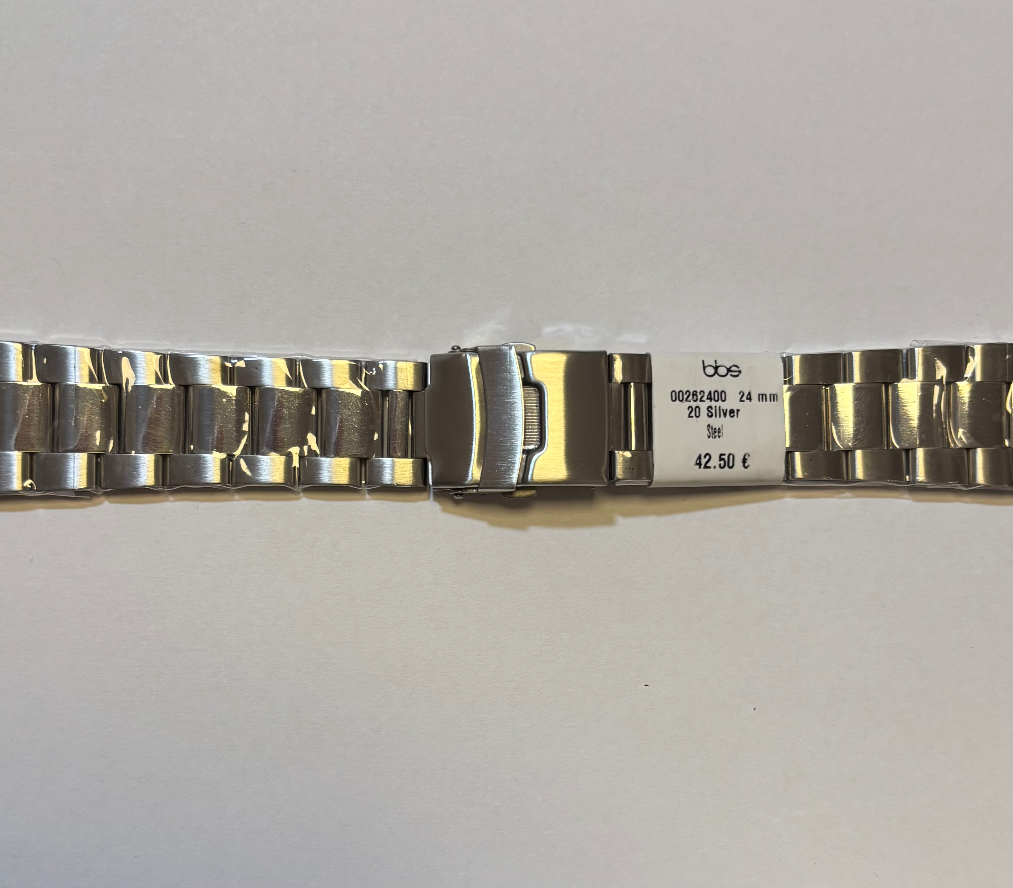 Staal 24 mm klapsluiting 