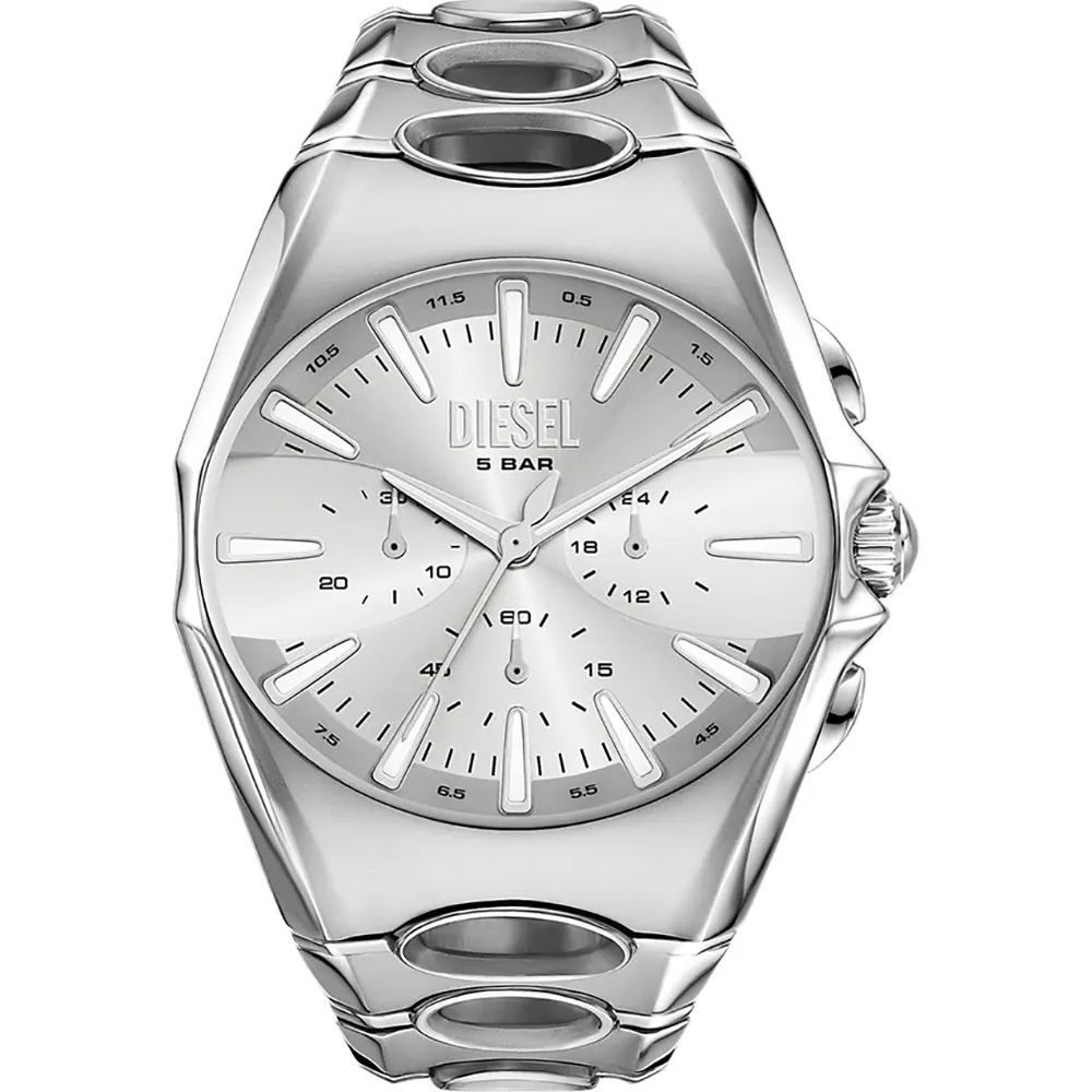 Diesel horloge DZ4694 is een stoer polshorloge. Met zijn robuuste ontwerp en kenmerkende Diesel-stijl is het een opvallend accessoire voor elke outfit. Draag het horloge om je pols voor een casual, maar toch verfijnde look. Perfect te combineren met zowel dagelijkse als meer formele kleding voor een stijlvolle uitstraling.