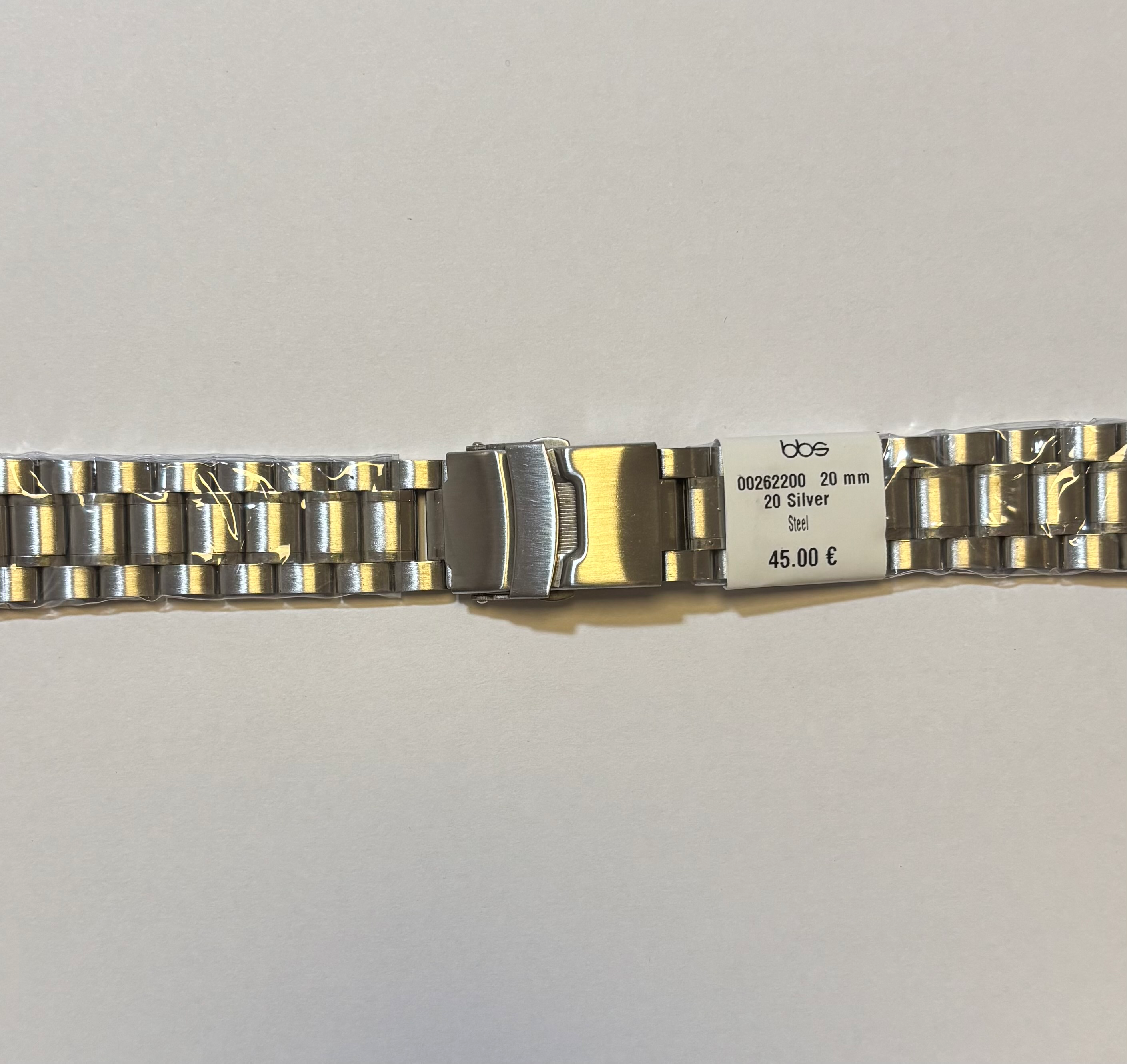 Stalen horloge band 20mm