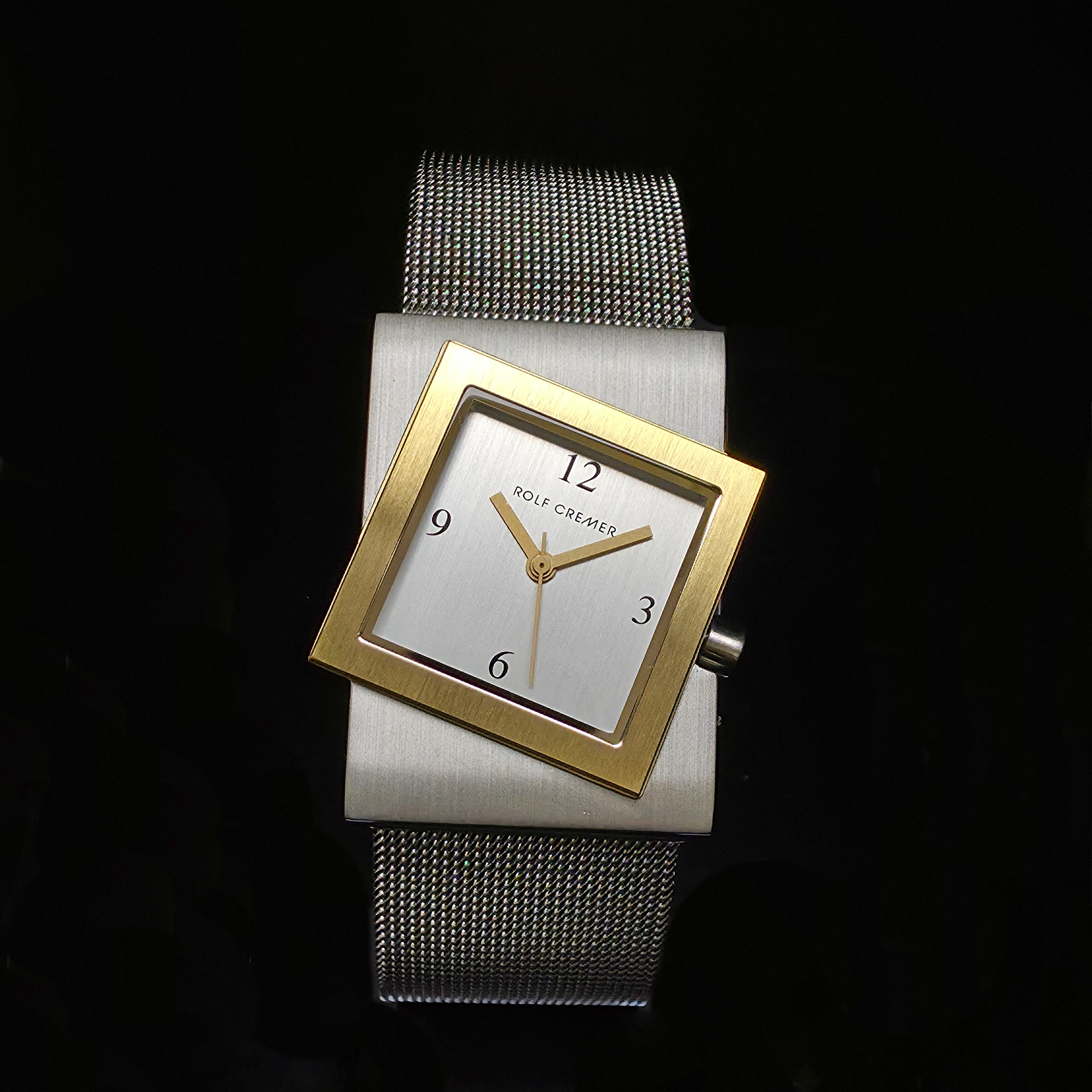 Bicolor horloge met milanese band