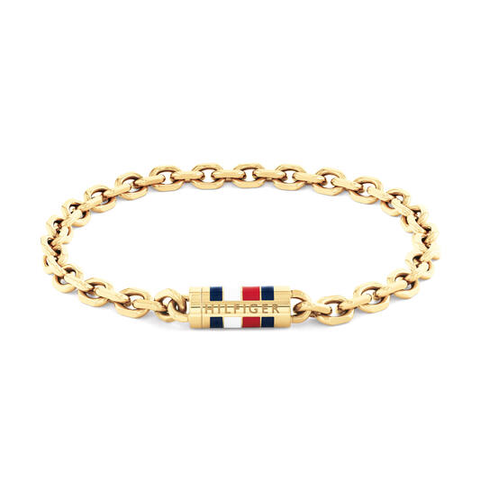 Tommy Hilfiger armband edelstaal 'Bruce' goldplated