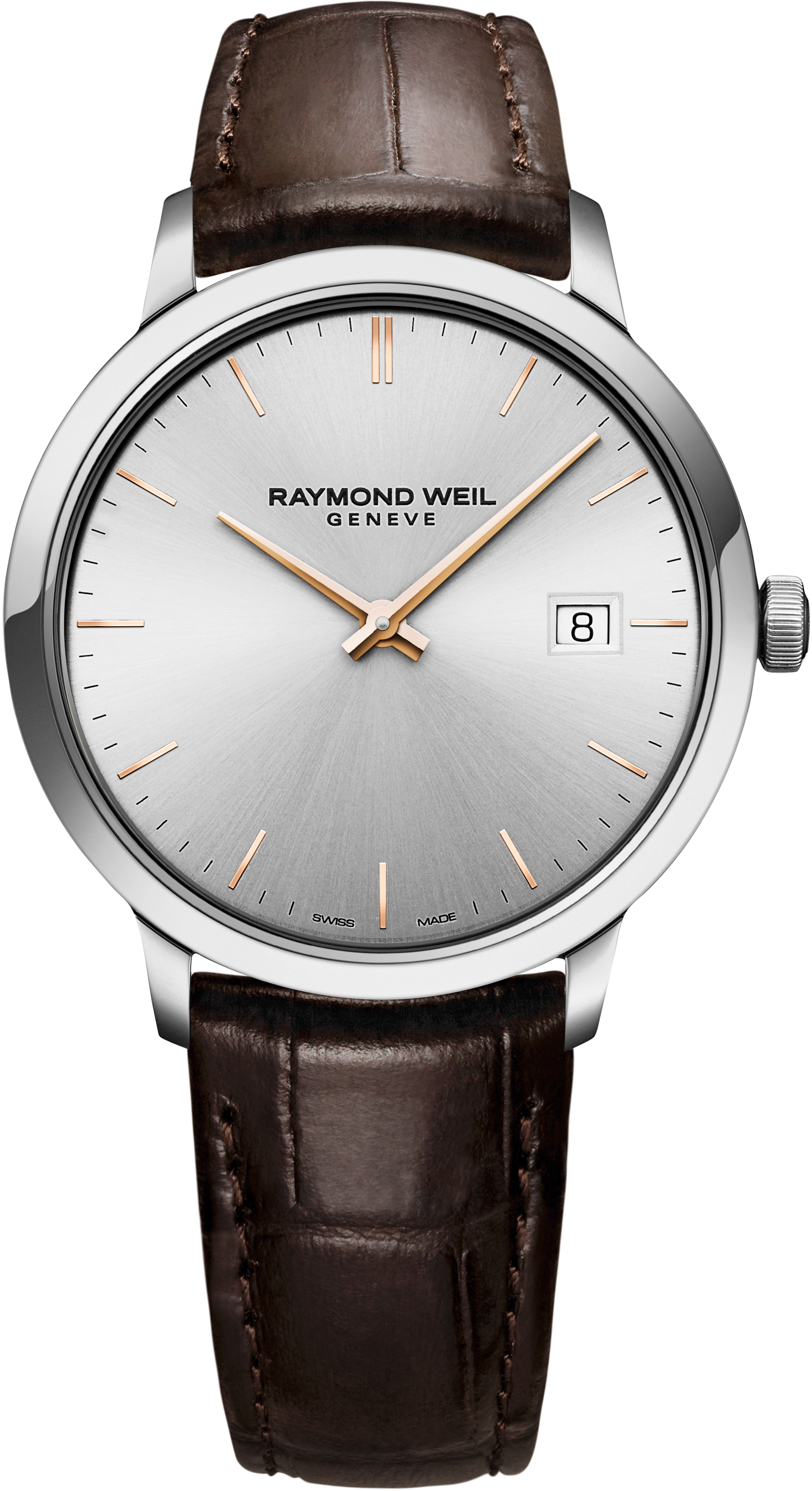 Dit is een horloge van het merk Raymond Weil gemaakt voor heren.
De specificaties zijn als volgt:
Kastmaat: 39 mm
Waterdichtheid: 5 ATM / 50 Meter / 165 Feet
Dit horloge heeft de volgende functies/eigenschappen:
Datumaanduiding