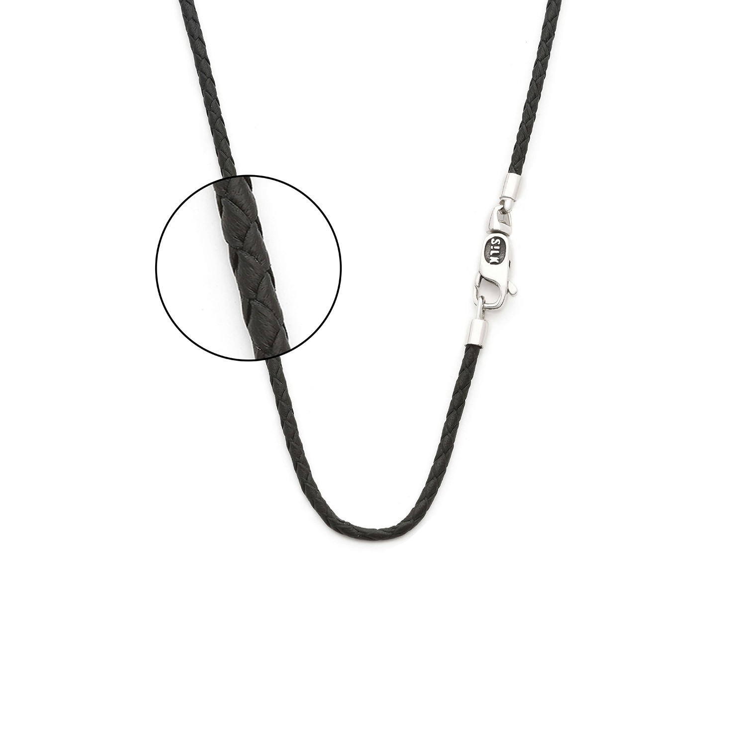 lederen Silk collier, model 820 in 60cm