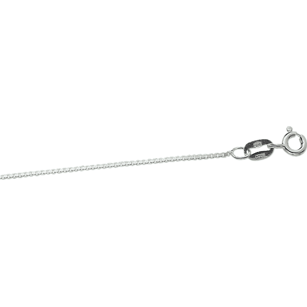 925 Zilveren collier met een venetiaanse schakel van 0,8mm.