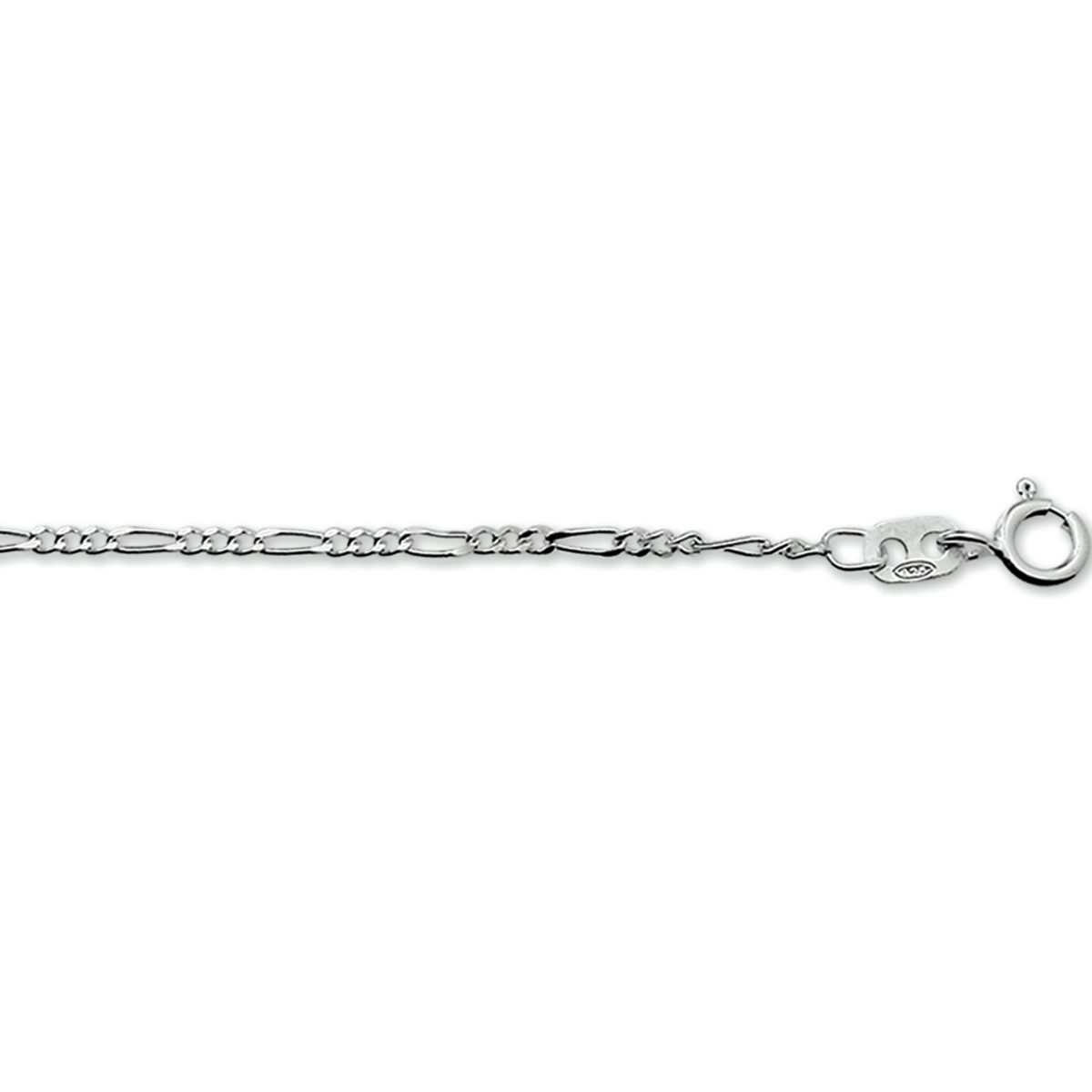 Zilveren figaro armband met een lengte van 18cm unisex
Breedte: 1.75 mm