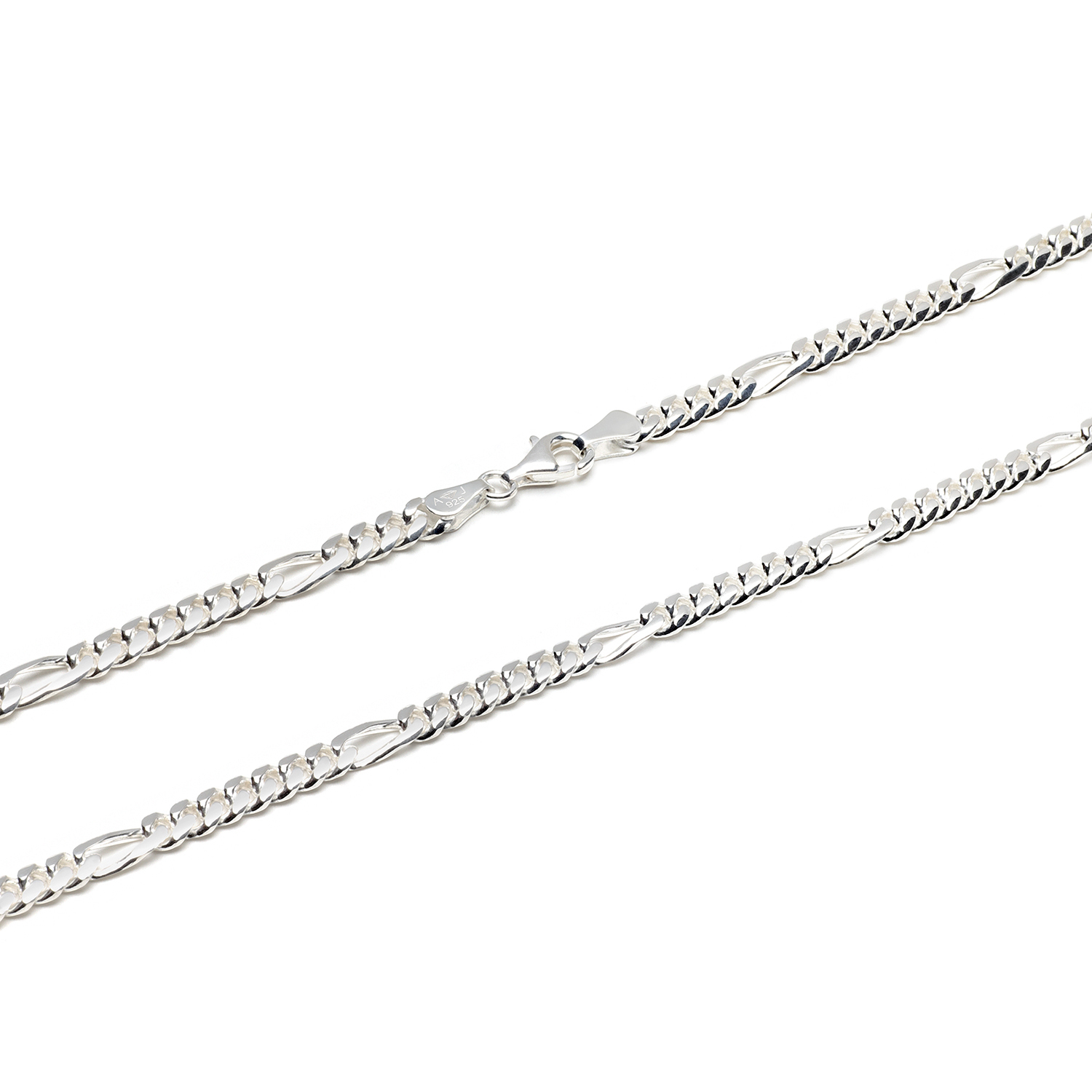 Huiscollectie - Zilveren figaro collier 5mm 60cm - FK-5-60