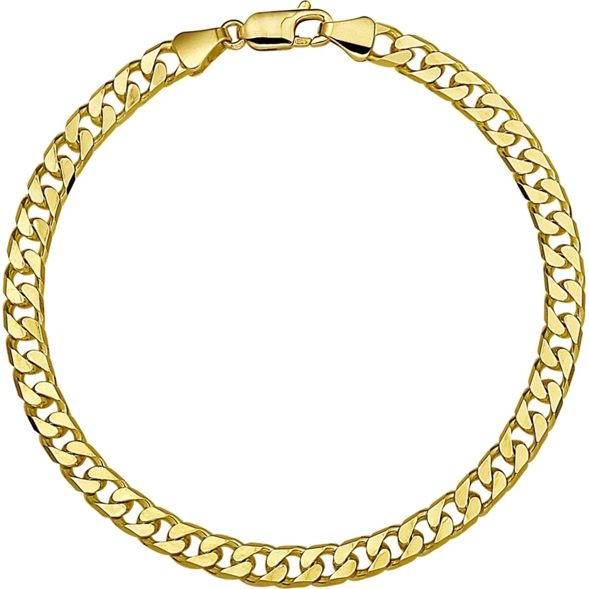 De 8 Karaats Gourmet Armband - 19cm is een verfijnde en elegante armband die perfect is voor liefhebbers van tijdloze sieraden. Gemaakt van hoogwaardig 8 karaats goud, biedt deze armband duurzaamheid en luxe. De armband is ideaal voor dagelijks gebruik of speciale gelegenheden. Draag het solo voor een subtiele elegantie of combineer met andere sieraden voor een gedurfde look.