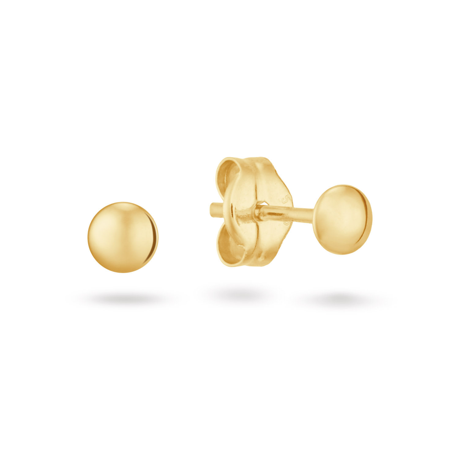 Halfbol rond, elegant en zacht. Met deze studs val je op.

"Memories from Amsterdam. 
De stad waar de grachten fluisteren, kunst ademt en verhalen overal voelbaar zijn. Voor deze fall/winter collectie liet ik me inspireren door het Amsterdam van toen en nu. Een ode aan 750 jaar stadsglorie &eacute;n 5 jaar Jackie. Elk sieraad, van de verfijnde Vermeer ketting tot de statement Canal Ring vertelt een verhaal. Handgemaakt van gerecycled 14 karaat goud, met echte edelstenen en zoetwaterparels. "

- 14 Karaat Goud
- Oorknoppen 3mm