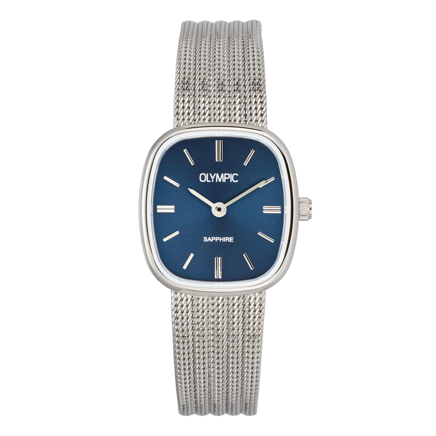 Olympic OL73DSS002 Retro Chic Horloge Staal 23x25mm 
Dit unieke Olympic horloge met artikelnummer: OL73DSS002 is een dameshorloge met een classic chique uitstraling. Het horloge heeft een rechte stalen kast met een blauwe sunray wijzerplaat en fijne uursaanduiding. Direct aan de kast zit een milanese band. Het horloge heeft een saffierglas, een afmeting van 23x25mm en is 3ATM.

Het merk:
Een mooi horloge hoeft niet duur te zijn! Het Nederlandse horlogemerk Olympic levert stoere chronografen, slimline series, digitale uurwerken en elegante dameshorloges. De prijs-kwaliteitverhouding staat bij Olympic hoog in het vaandel met prijzen die uiteenlopen van € 34,95 tot en met € 169,00.

100% Nederlands ontwerp, waterdicht en standaard 3 jaar fabrieksgarantie.

Specificaties:
- Rechte kast 23x25mm
- Stalen horlogekast
- Blauwe wijzerplaat
- Milanese band
- 3ATM 
- Standaard 3 jaar fabrieksgarantie
- Saffierglas