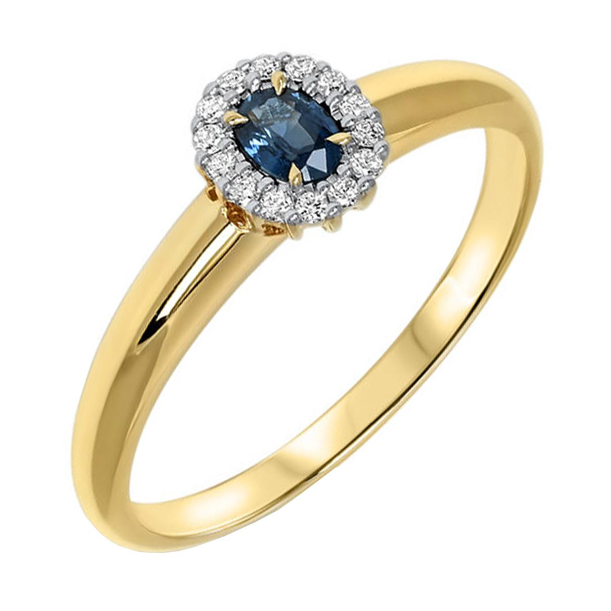 Deze prachtige ring, modelnummer GPP0470, van een onbekend merk, combineert een schitterende briljantgeslepen diamant met SI1-zuiverheid en H-kleur met een opvallende saffier. Gemaakt van 14-karaats goud, straalt hij elegantie uit. Goudkleurig en in maat 56, perfect voor speciale gelegenheden. Draag deze unieke ring solo om zijn schoonheid te accentueren. Ideaal als verfijnd statement of cadeau.