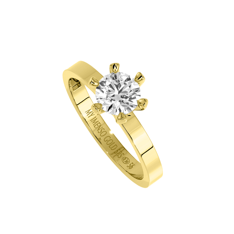 MY iMenso Gold ring Solitario 1,00ct (14k gold) 
