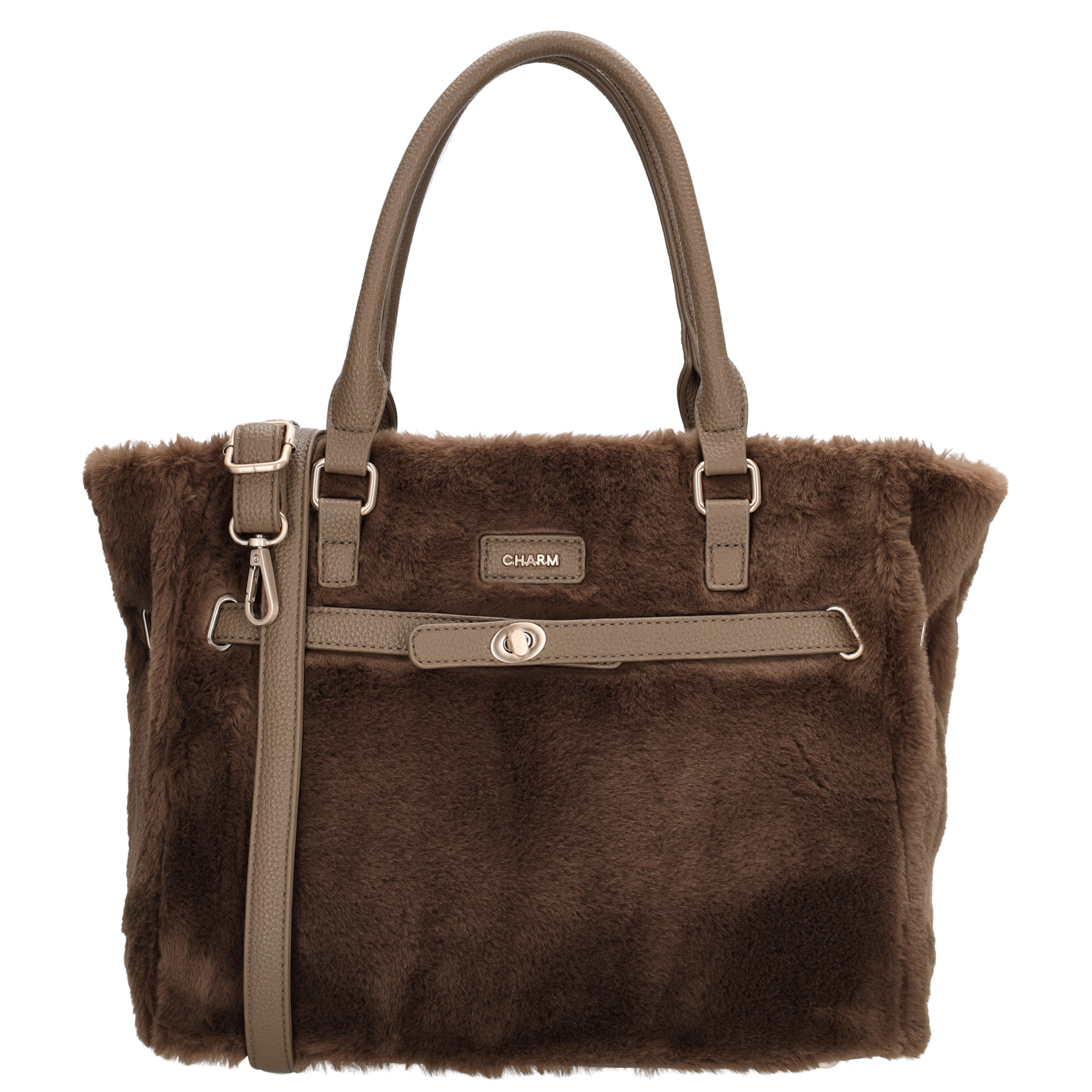 De Charm London Alaska Shopper is een elegante handtas met een zachte fur-look die zorgt voor modieuze uitstraling. De tas heeft een praktisch interieur met een tussenvak en een klein ritsvak, ideaal voor het opbergen van je dagelijkse essentials. Je draagt de tas comfortabel in de hand of met de verstelbare en afneembare schouderband ook makkelijk over de schouder.

Kenmerken:

Shopper van zacht fur-materiaal

Tussenvak en klein ritsvak aan de binnenzijde

Handvatten voor dragen in de hand

Verstelbare en afneembare schouderband

Stijlvol en functioneel ontwerp