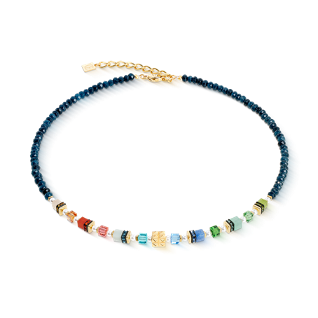 Coeur de Lion collier multicolor doublé met pareltjes