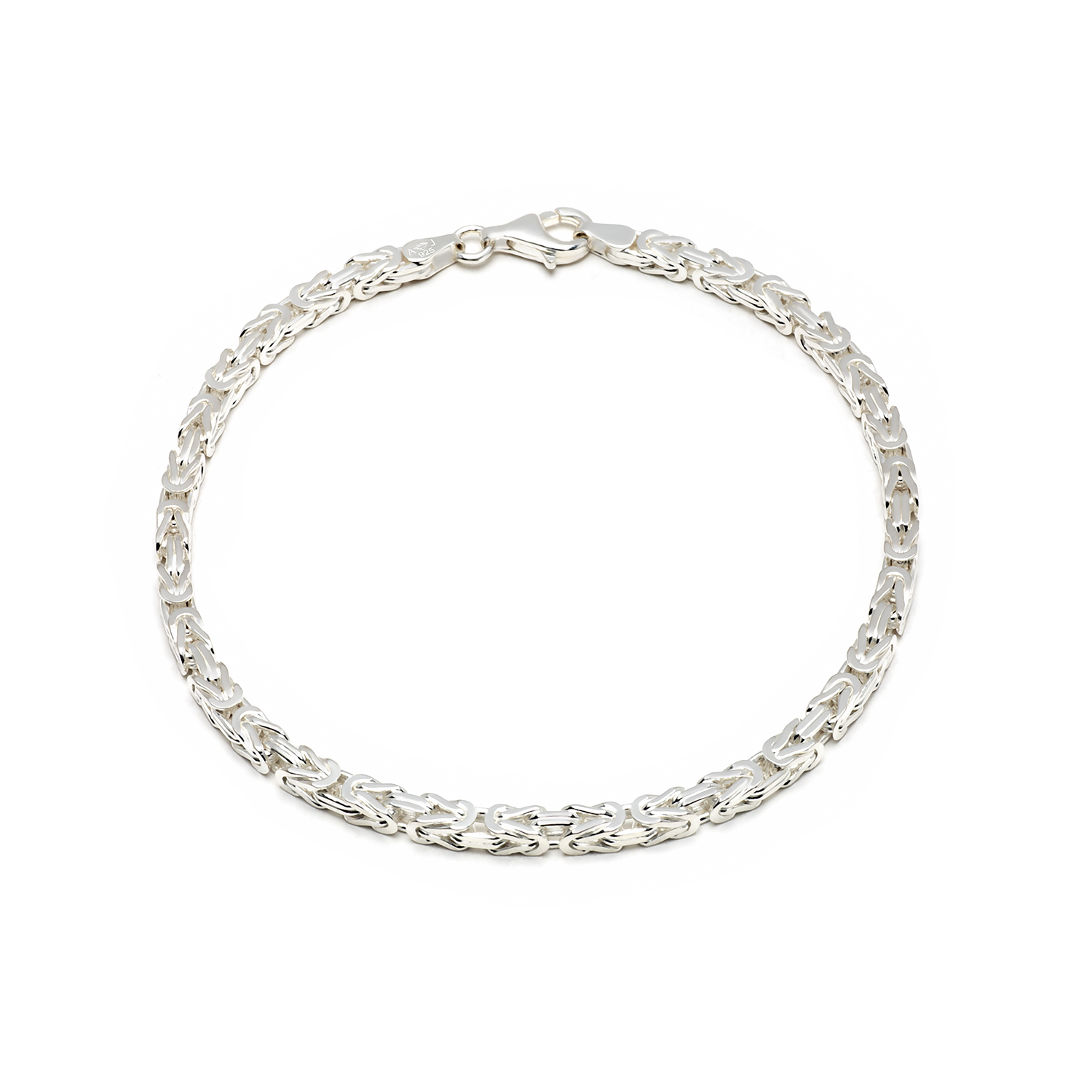 Huiscollectie - Zilveren konings armband 3.2mm, 21cm - KA-3.2-21