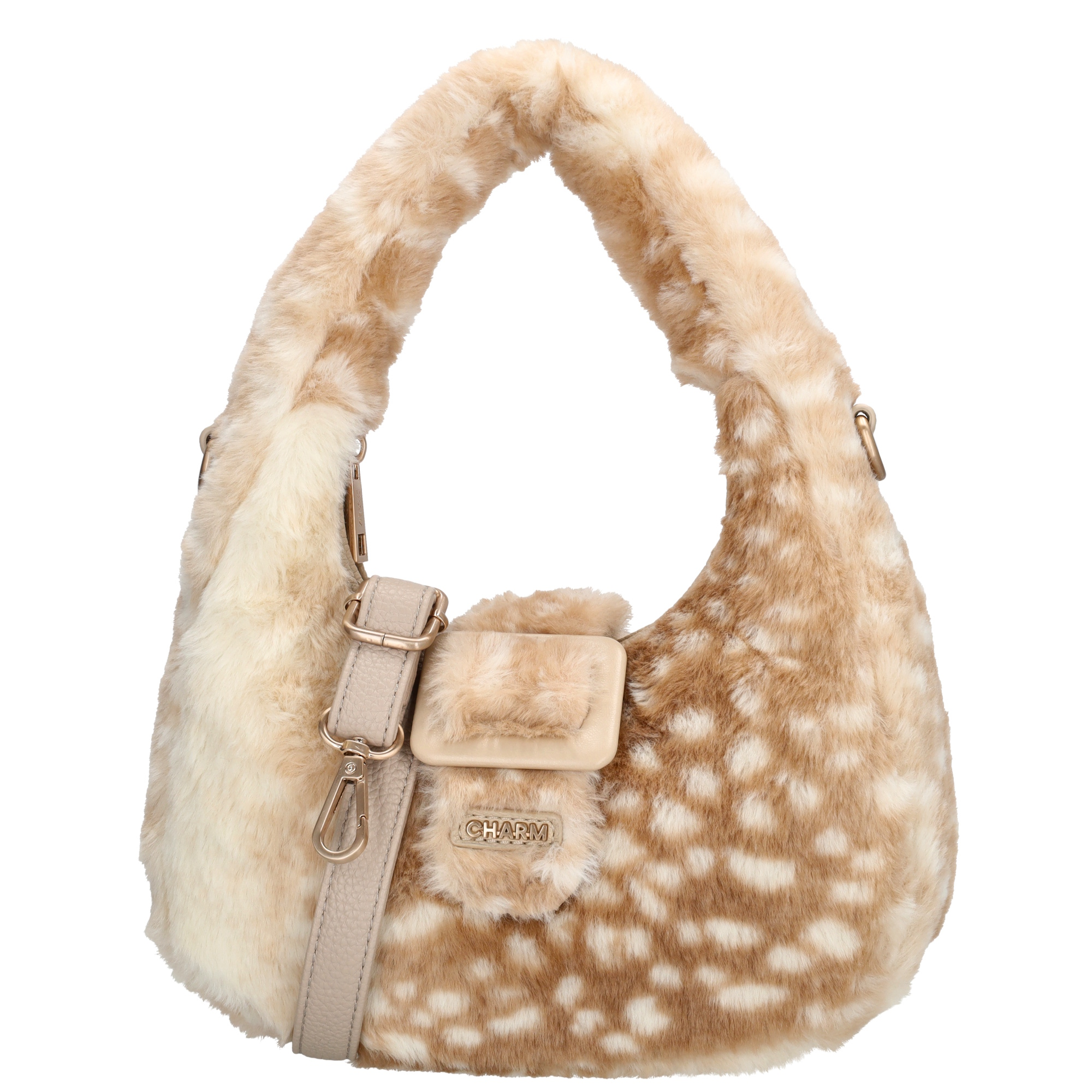 De Charm London Alaska handtas is een compacte en stijlvolle tas van zacht bontmateriaal. De tas sluit met een ritssluiting en heeft een overslag met gespdetail, die vastzit met een handige magneetsluiting. Binnenin zit een ritsvak voor kleine essentials. De tas wordt geleverd met een verstelbare en afneembare schouderband, zodat je haar ook crossbody kunt dragen.


Kenmerken:
• Gemaakt van zacht bontmateriaal
• Ritssluiting met overslag en magneetsluiting
• Binnenin een ritsvak
• Inclusief verstelbare en afneembare schouderband