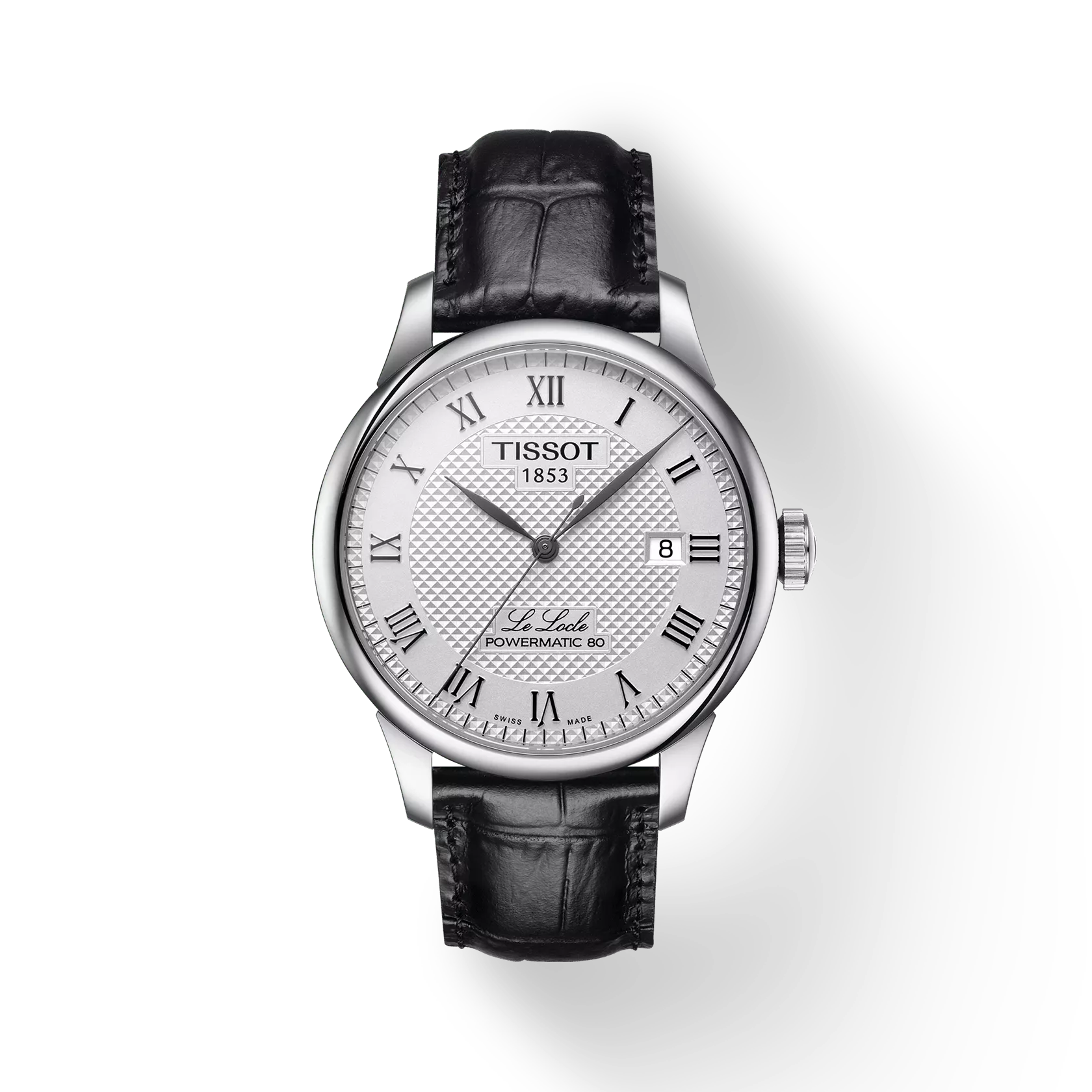 Technische bijzonderheden
De naam Le Locle lijkt een betrouwbaar ingrediënt voor succes. Het is niet alleen de geboorteplaats van het huis en het erfgoed van Tissot, gelegen in de Zwitserse Jura, het is daarnaast de naam van een enorm populaire collectie van automatische horloges.
De modellen zijn buitengewoon elegant en vol details, zoals Romeinse cijfers en een traditionele Le Locle-signatuur die het sierlijke en klassieke plaatje compleet maken.
SKU
T0064071603300
Collectie
Classic Traditional
Gewicht (g)
67,00
Garantie
2 jaar garantie
Country of Manufacture
Zwitserland
Lengte
39,30
Breedte
39,30
Dikte
9,75
Pootjes
19.00
Waterdichtheid
Waterbestendig tot een druk van 3 bar (30 m / 100 ft)
Vorm van de kast
ROND
Materiaal kast
316L roestvrijstalen kast
Opties bij de kast
doorzichtige achterdeksel
Glas
Krasbestendig saffierglas
Energie
Automatic
Uurwerk
Zwitsers automatisch uurwerk
Gangreserve
gangreserve tot 80 uur
Functies
Gepatenteerde Nivachron balansveer
Wijzerplaat
HMSD
Kaliber
11 1/2'''
Diameter caliber (mm)
25,6
Kleur wijzerplaat
zilver
Indexen
Romeinse cijfers
Referentie Band/Ketting
T600013405
XL-band ref
T610014582
Bandlengte 6h
115,00
Bandlengte 12h
75,00
Bandstructuur
Generfd rundleer in alligatorstijl
Achterzijde band
Synthetisch
Kleur band
Zwart
Gesp
verwisselbare quick release armband, vlindersluiting met drukknoppen
Buckle options
Verwisselbare quick release armband