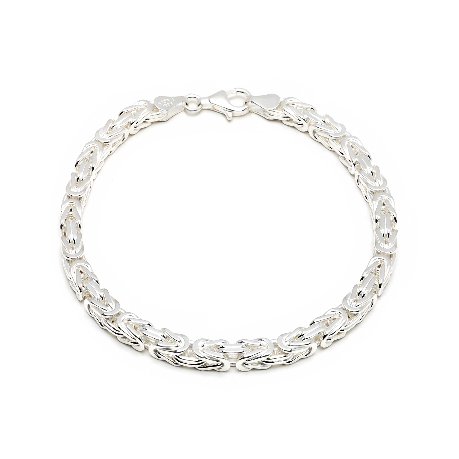 Huiscollectie - Zilveren konings armband 5mm, 20.5cm - KA-4-205