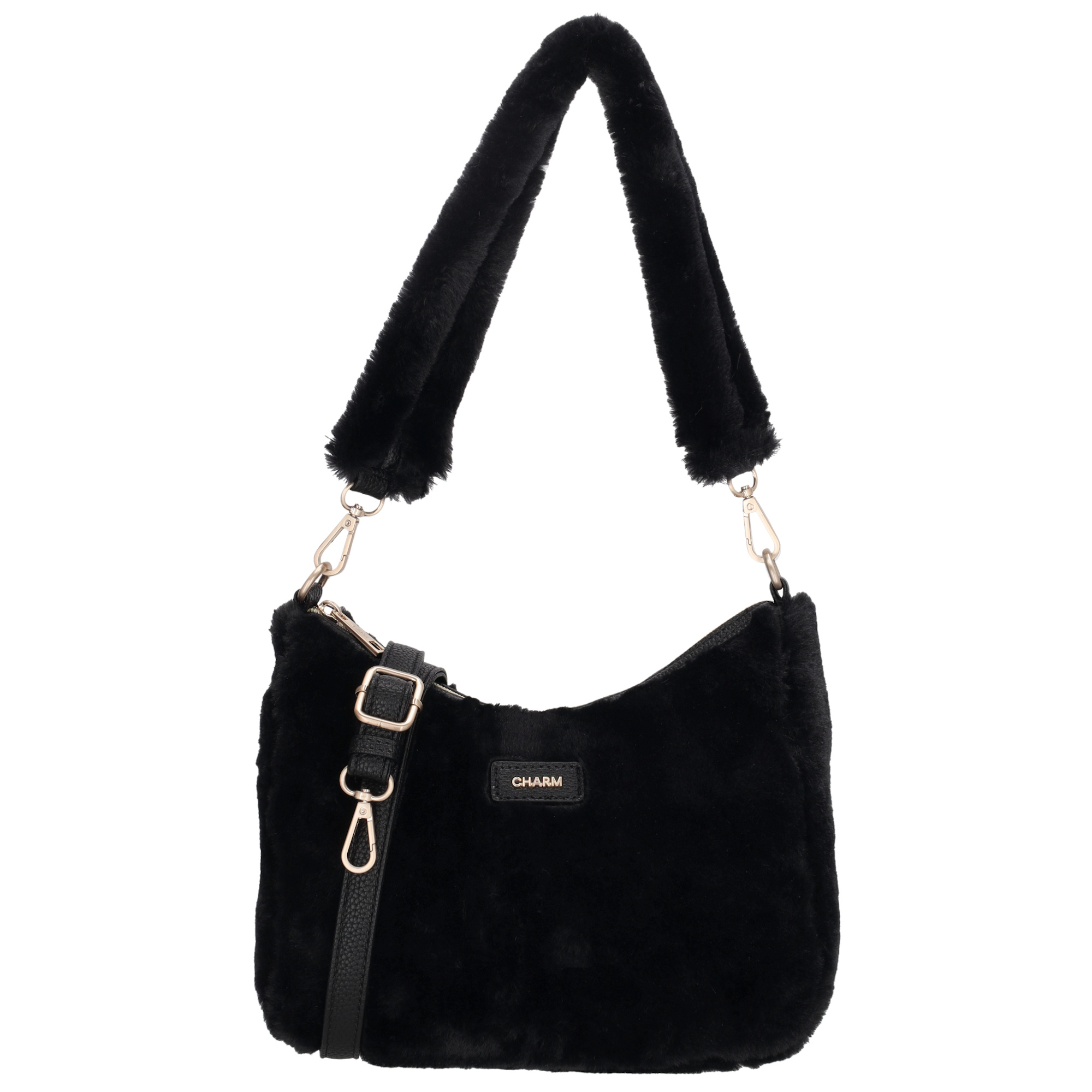 De Charm London Alaska crossbodytas is een trendy tas van zacht bontmateriaal, perfect voor een stijlvolle en warme look. De tas sluit met een rits en heeft aan de binnenkant twee insteekvakken en een ritsvak om je essentials overzichtelijk op te bergen. De tas wordt geleverd met twee afneembare schouderbanden: een korte band van bont voor een chique uitstraling en een lange, verstelbare band van kunstleer voor comfortabel crossbody gebruik.


Kenmerken:
• Gemaakt van zacht bontmateriaal
• Afsluitbaar met ritssluiting
• Binnenin: twee insteekvakken en een ritsvak
• Twee afneembare schouderbanden:
 – Korte bontband
 – Lange, verstelbare kunstleren band