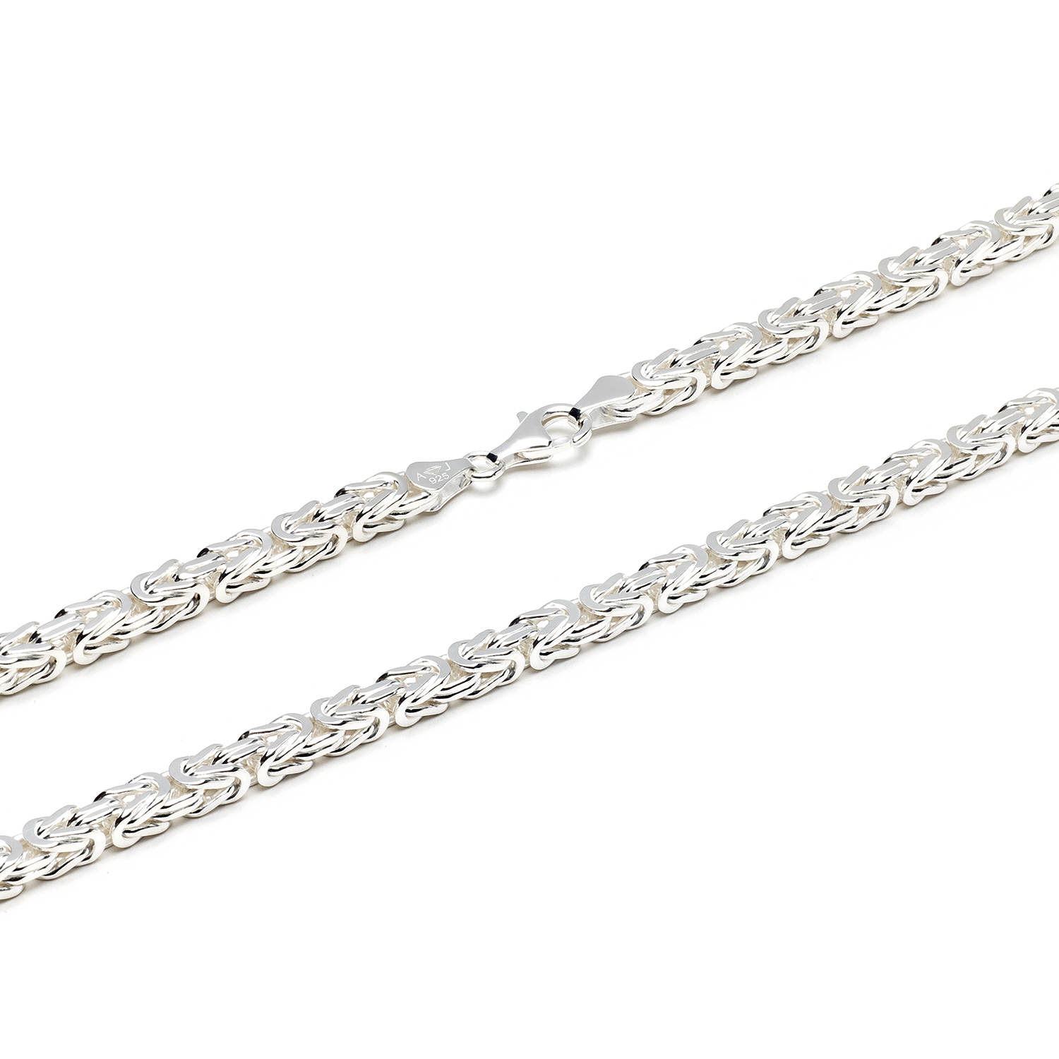 Huiscollectie - Zilveren konings ketting 5mm, 65cm - KA-5-65