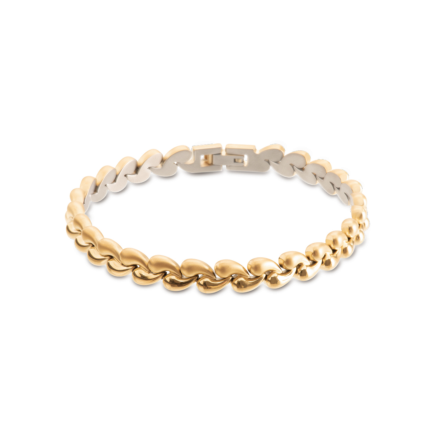 Das Produkt ARMBAND TI GP SAT/GP POL besticht durch seine exquisite Verarbeitung. Es verfügt über eine Breite von 8,0 mm und hat eine Länge von 200 mm. Das Titanarmband mit goldener Farbe wiegt 2,0 g. Perfekt als stilvolles Accessoire am Handgelenk passend zu jedem Outfit. Ideal für elegante und lässige Anlässe.