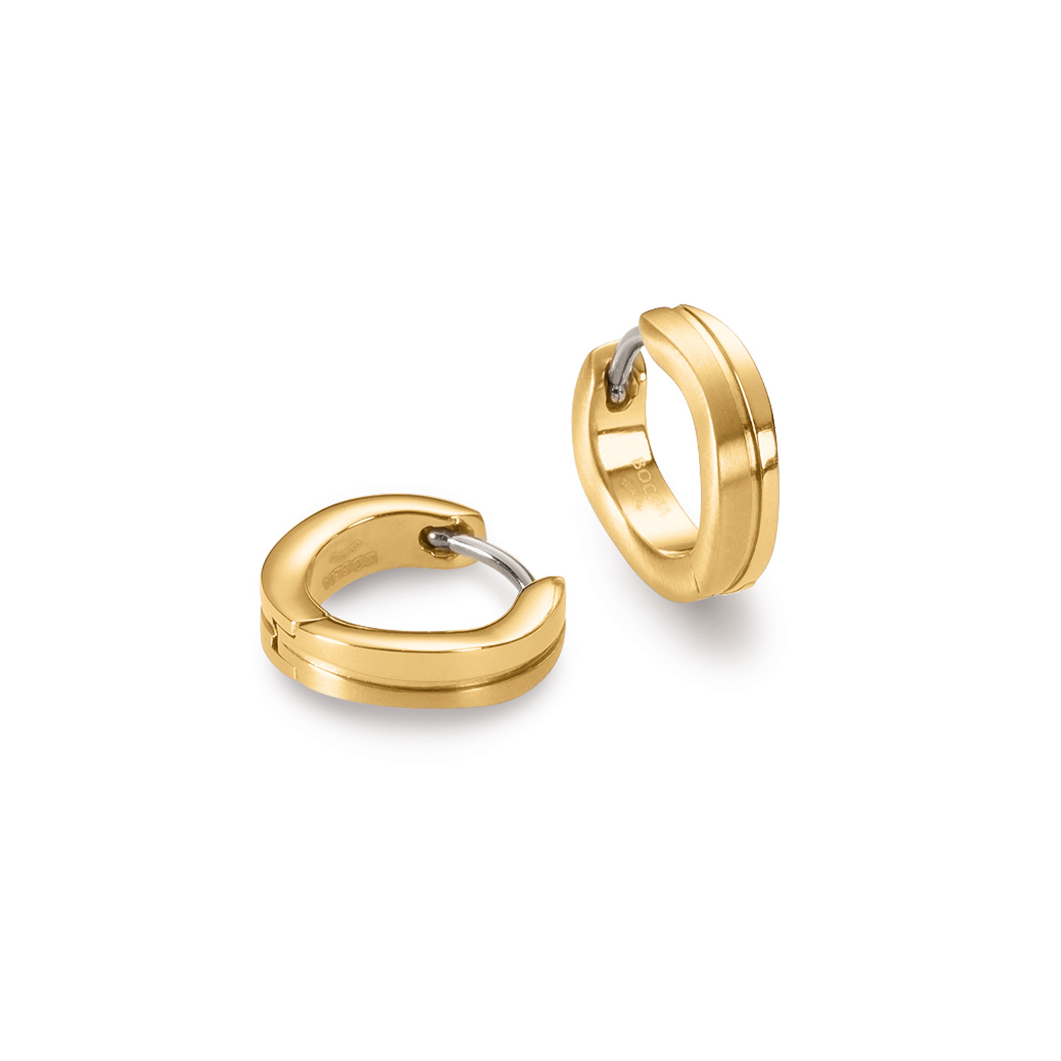 Die CREOLE TI (PR) GP POL / GP SAT  zeichnen sich durch ihre elegante Goldfarbe aus. Sie sind aus Titan gefertigt, 3,0 mm breit und 4,0 mm tief. Mit ihrem Gewicht von 1,0 g sind sie leicht und angenehm zu tragen. Perfekt, um jedem Outfit einen Hauch von Eleganz zu verleihen. Ideal für den täglichen Gebrauch.