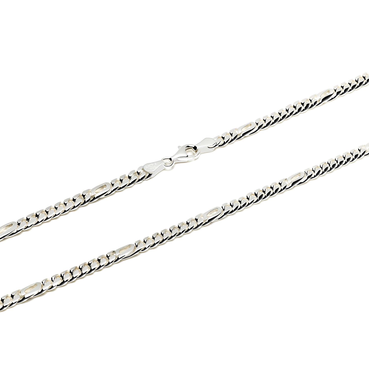 Huiscollectie - Zilveren patrijsoog ketting 5mm, 60cm - POK-5-60