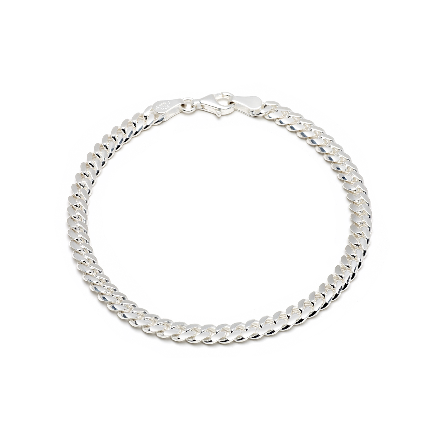 Huiscollectie - Zilveren gourmet armband 5mm, 21cm - PA-5-21