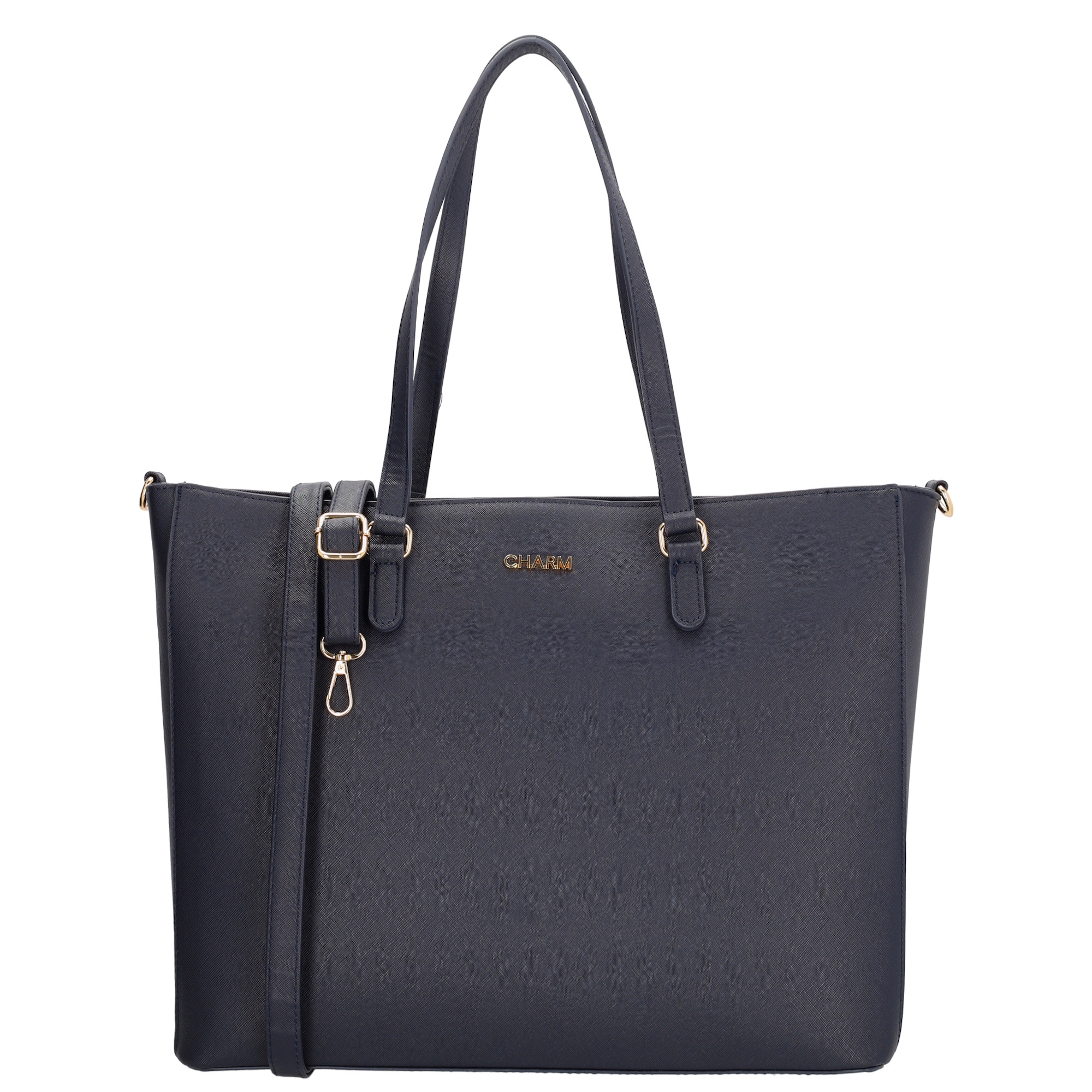 Deze parel van een tas komt uit de Birmingham serie van Charm London. De shopper is helemaal stijlvol door het strakke design van de tas. In het hoofdvak is ruimte voor al jouw essentials. In het handige laptopvak is er plek voor jouw laptop, ideaal om deze tas dus mee te nemen naar werk. of school. Je draagt de tas om de schouder met de lange, dubbele handvaten. Ben jij al fan geworden van deze prachtige shopper?

De tassen van Charm London zijn geïnspireerd op de iconische Britse modehoofdstad Londen. Ze zijn geïnspireerd op de luxueuze materialen en typerende modellen die daar te zien zijn. Fashionable en stijlvolle damestassen van echt leer of kunstleer, gemaakt zodat jij er elke dag fantastisch uit kunt zien!

De eigenschappen van deze shopper zijn: 

Dubbel handvat
Hoofdvak met ritssluiting
Laptopvak