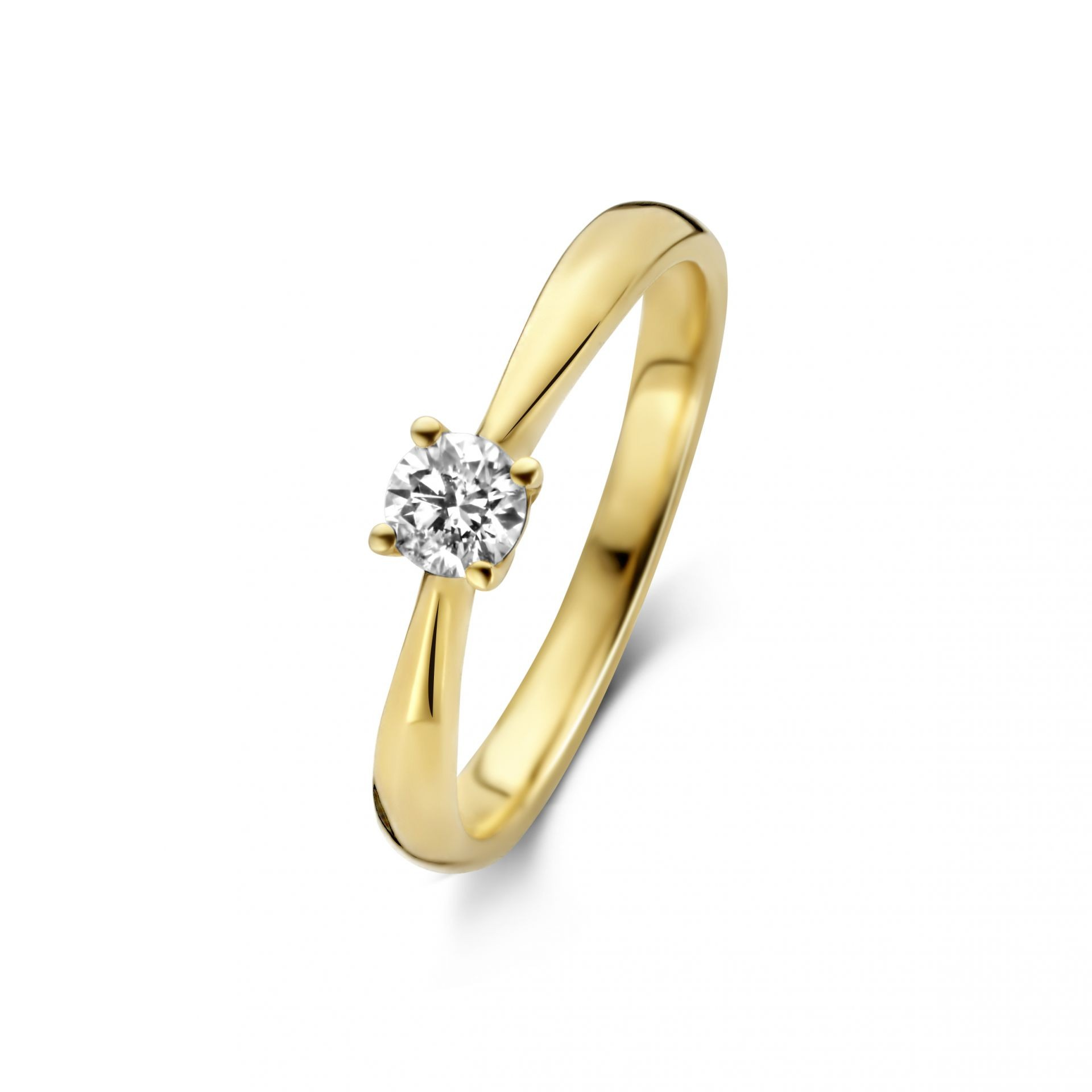 De 14 karaats Solitair Ring - 0.15ct, SI, G is een verfijnde en elegante ring die perfect is voor elke gelegenheid. De ring beschikt over een schitterende solitaire diamant van 0.15ct met helderheid SI en kleur G. Draag deze tijdloze ring alleen of combineer met andere sieraden voor een stijlvolle look. Categorie: Sieraad, Type: Ring.