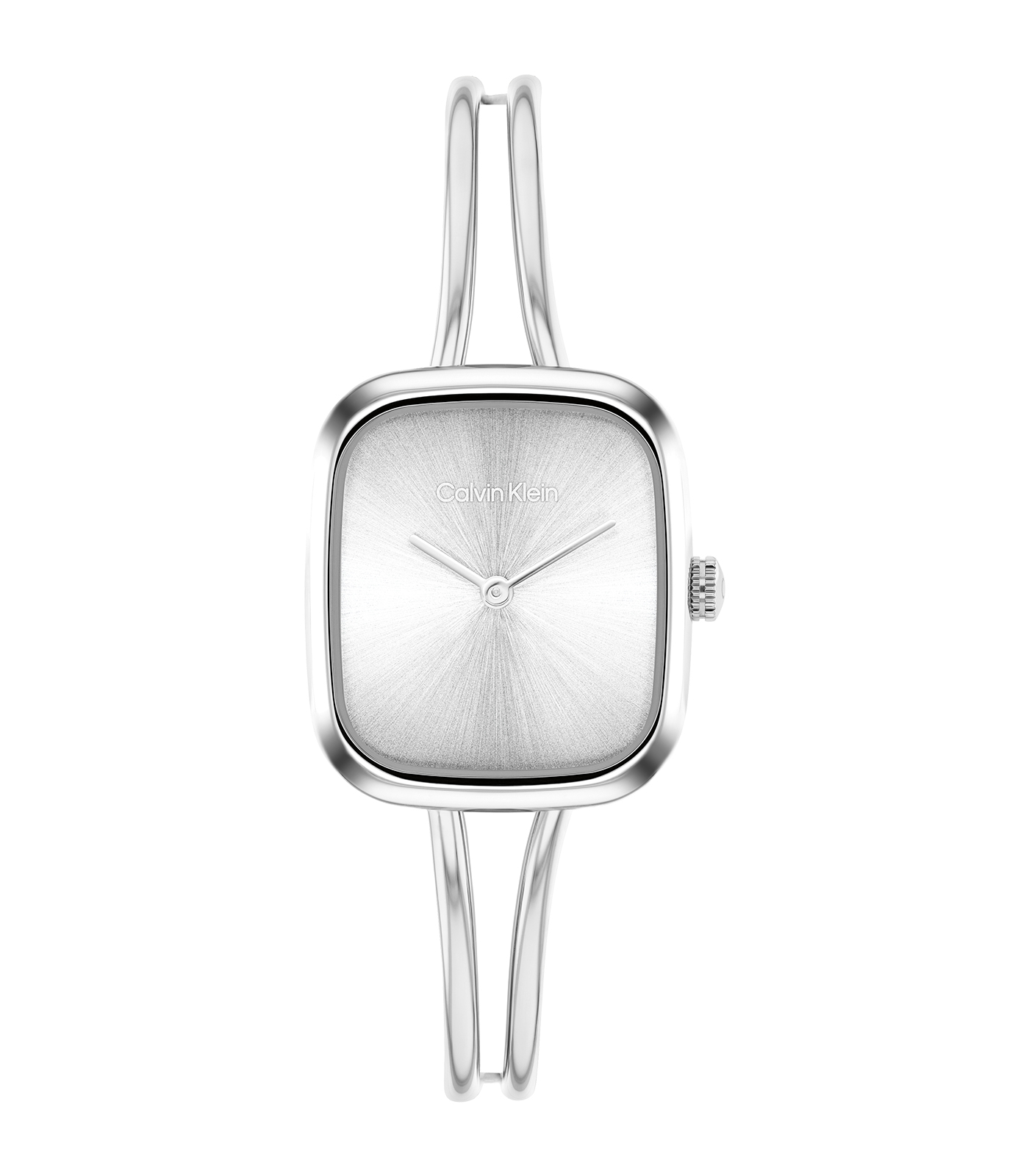 Dit stijlvolle Calvin Klein dameshorloge, modelnummer 25100131, combineert elegantie met eenvoud. Het horloge is gemaakt van roestvrij staal en heeft een zilverkleurige rechthoekige kast en wijzerplaat. Met een quartz uurwerk en analoge indicatie is het waterbestendig tot niveau 3. Perfect te dragen bij formele en casual outfits voor een verfijnde look zonder datum- of lichtfunctie.